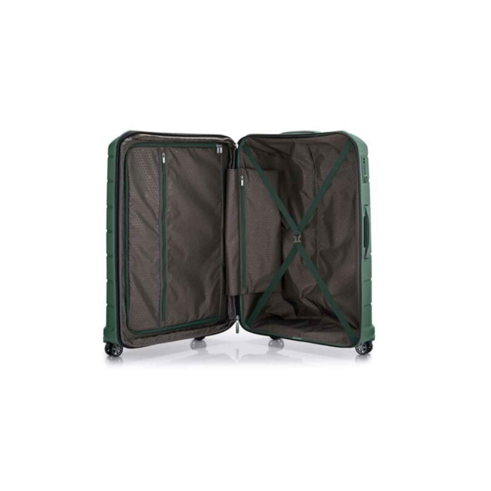 Samsonite-Oc2lite-81cm-Suitcase-Slate-Green-Open