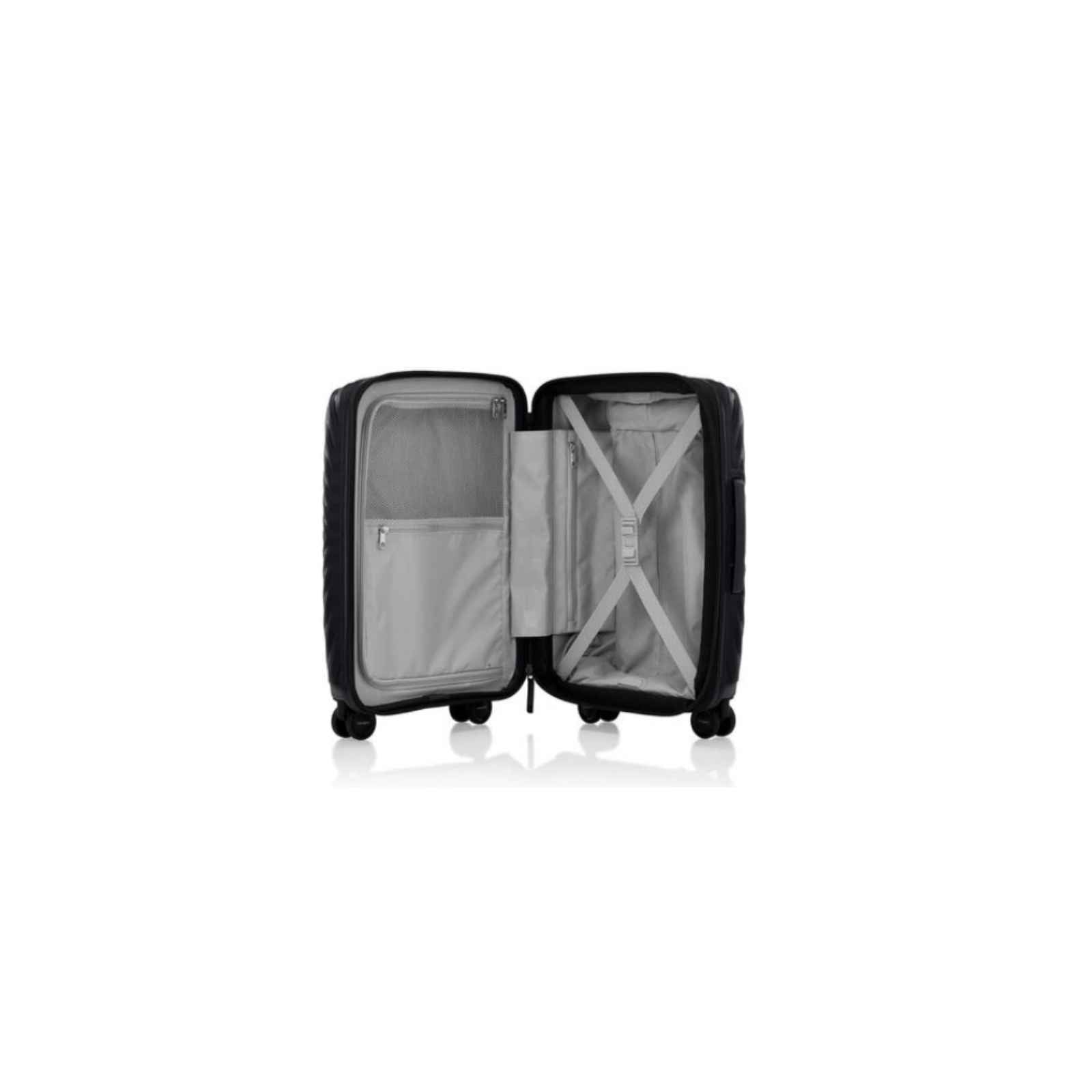 Samsonite-Octolite-Neo-55cm-Carry-On-Suitcase-Black-Open