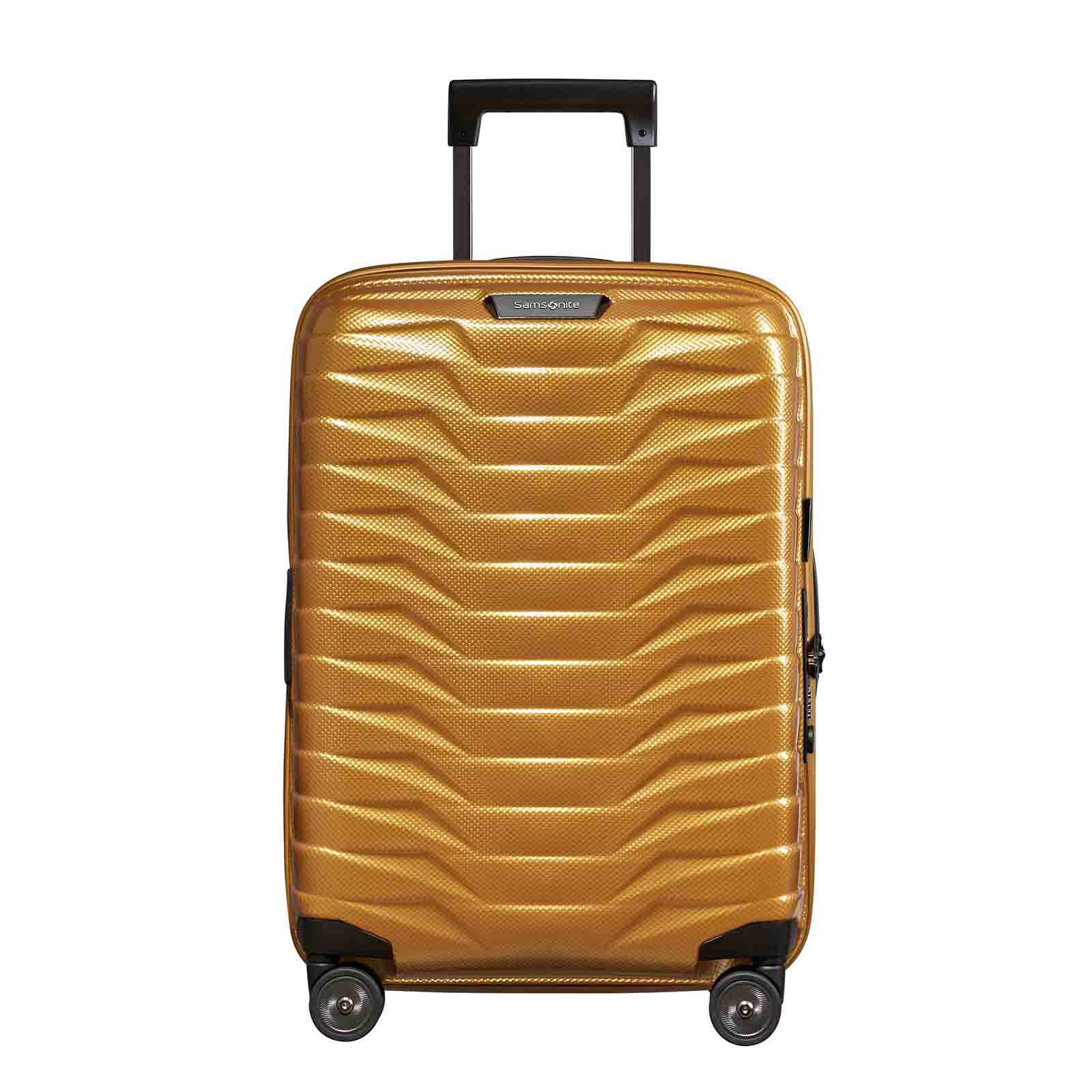 Samsonite-Proxis-55cm-Suitcase-Honey-Gold-Front