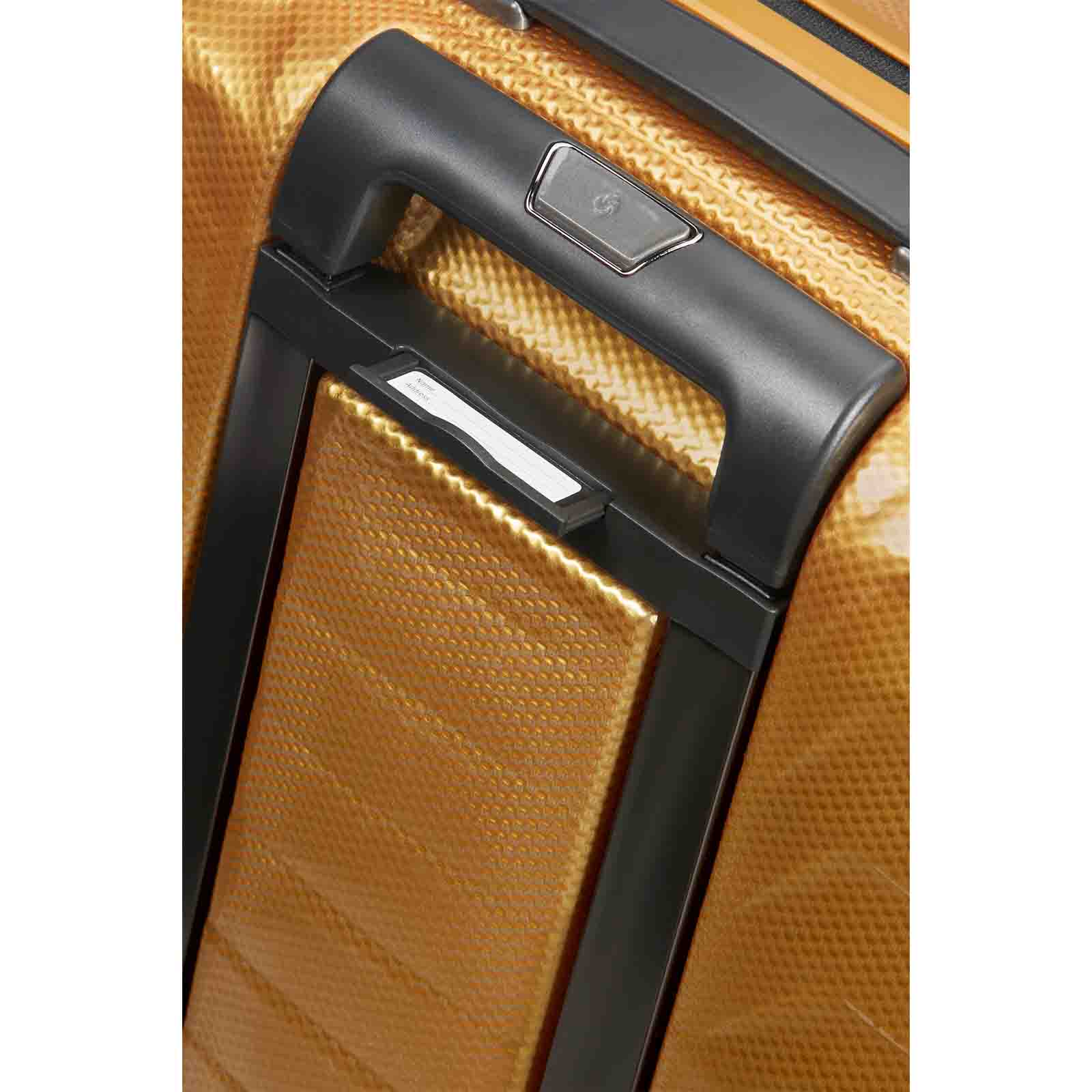 Samsonite-Proxis-55cm-Suitcase-Honey-Gold-Trolley