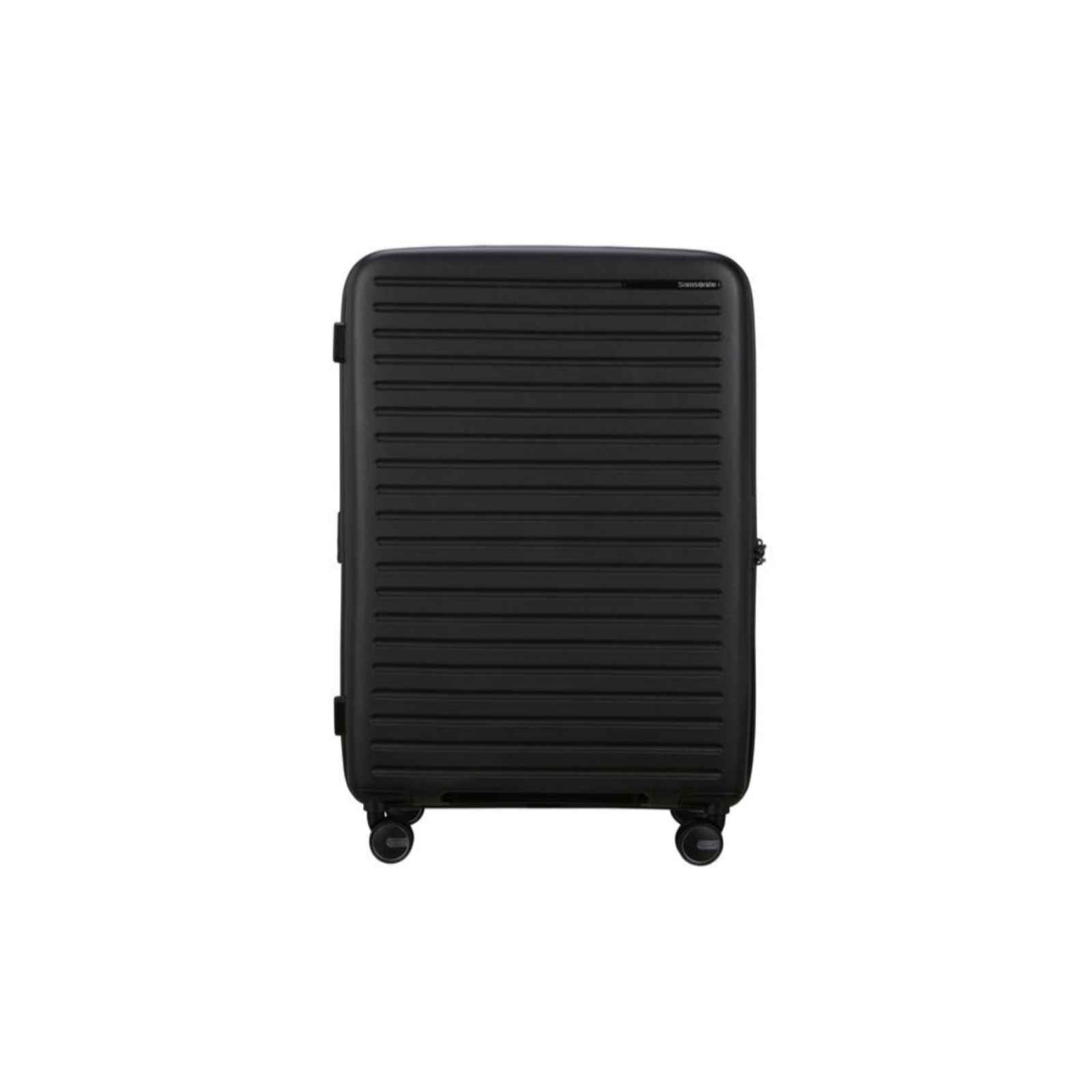 Samsonite-Restackd-75cm-Suitcase-Black-Front