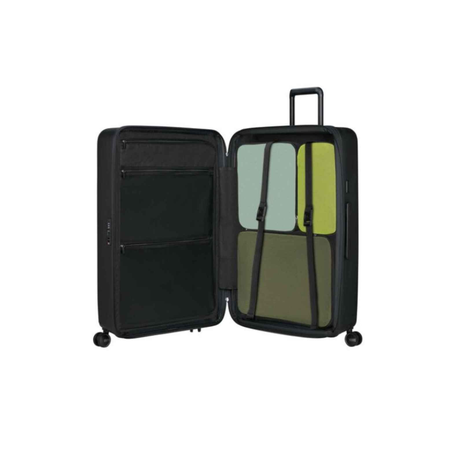 Samsonite-Restackd-81cm-Suitcase-Black-Open-Packing