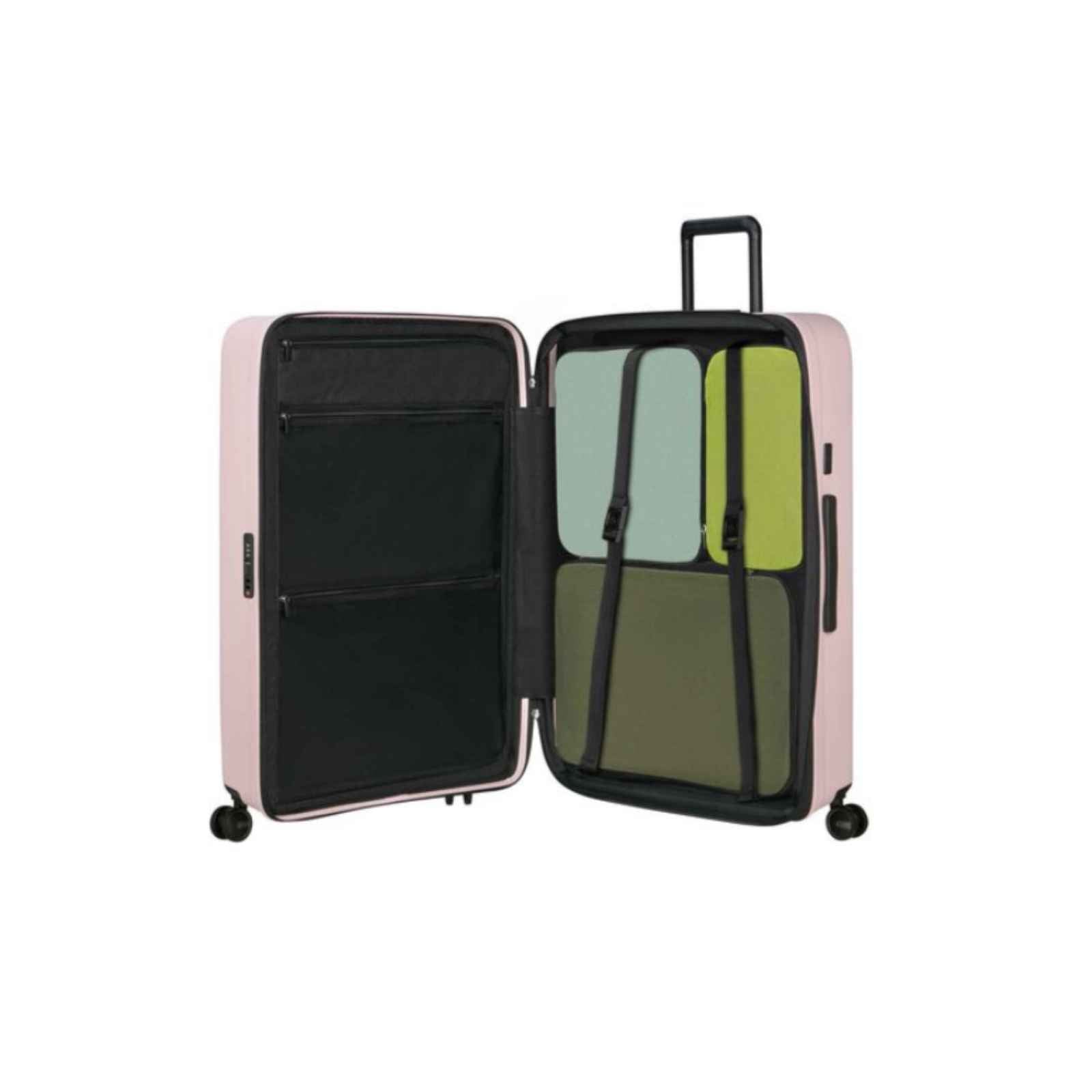 Samsonite-Restackd-81cm-Suitcase-Rose-Open-Packing