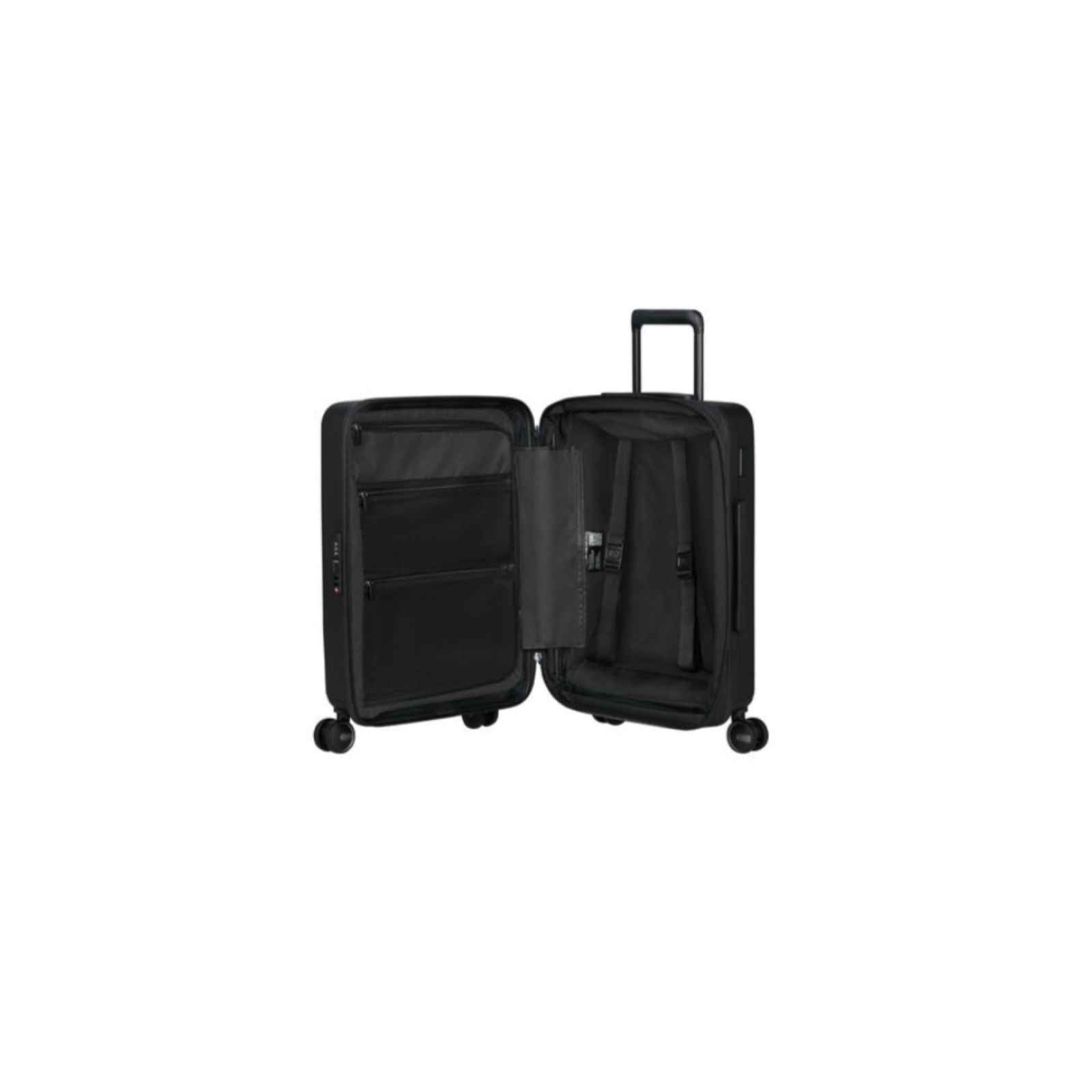 Samsonite-Restackd-Ea-55cm-Suitcase-Black-Open