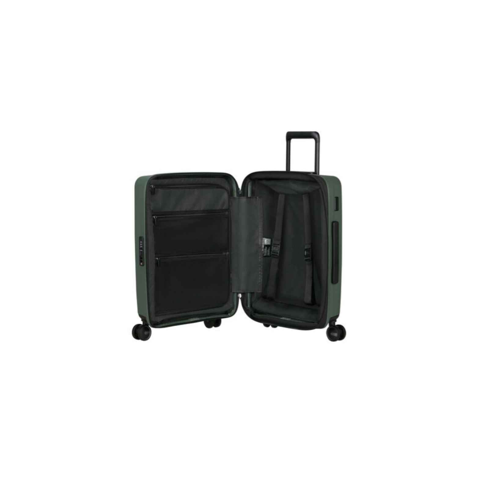 Samsonite-Restackd-Ea-55cm-Suitcase-Sage-Open