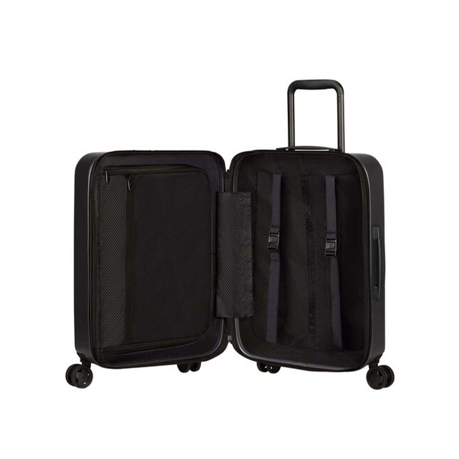 Samsonite-Stackd-55cm-Easy-Access-Suitcase-Black-Open