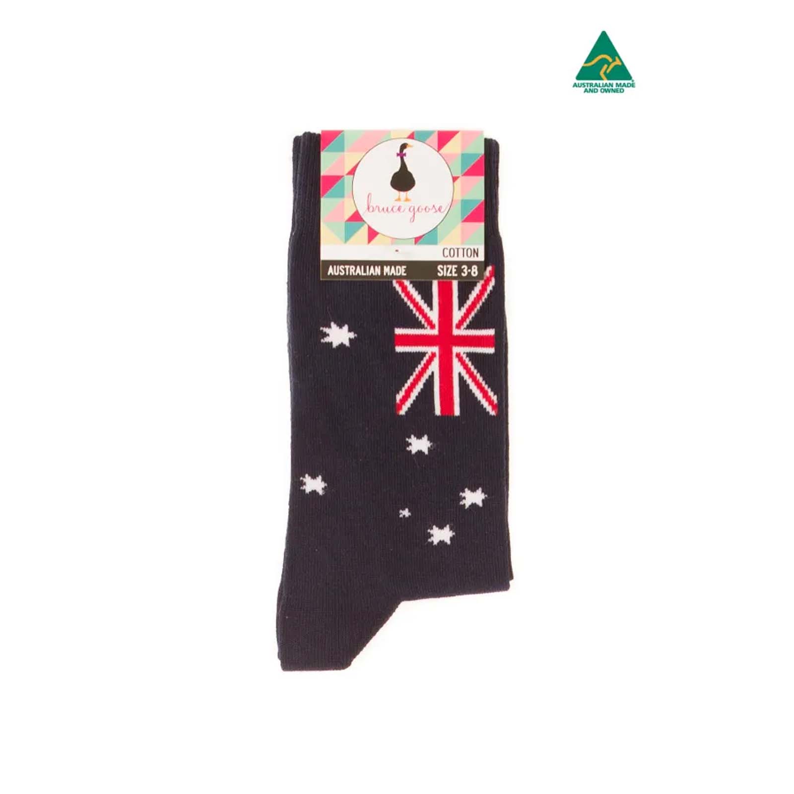 Socks-Australian-Flag-Navy-3-8-Front