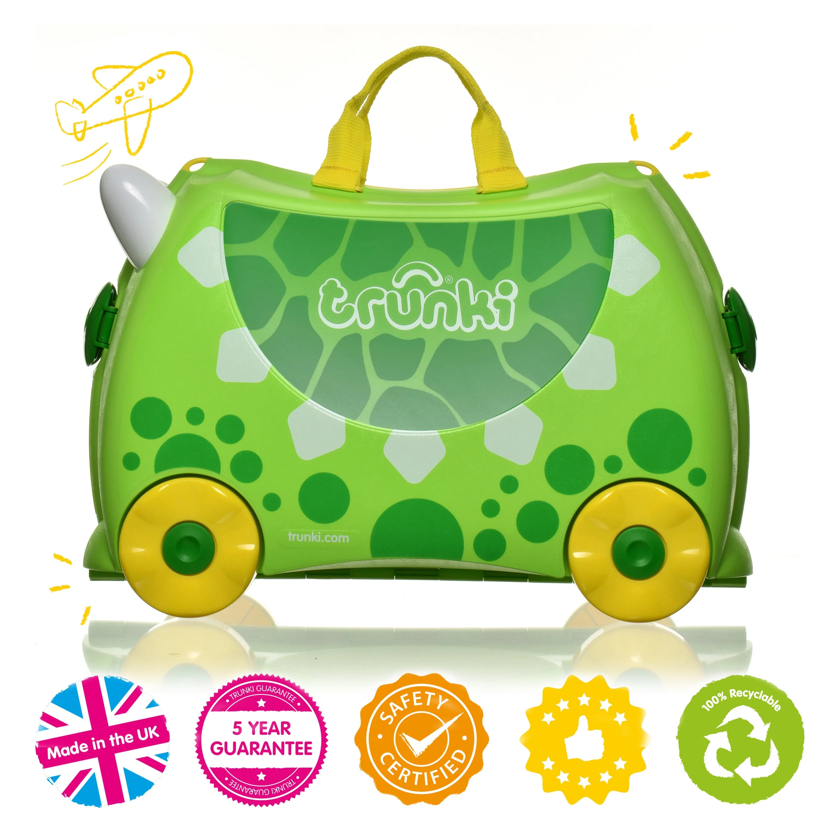 Trunki Ride On Luggage Dudley the Dinosaur