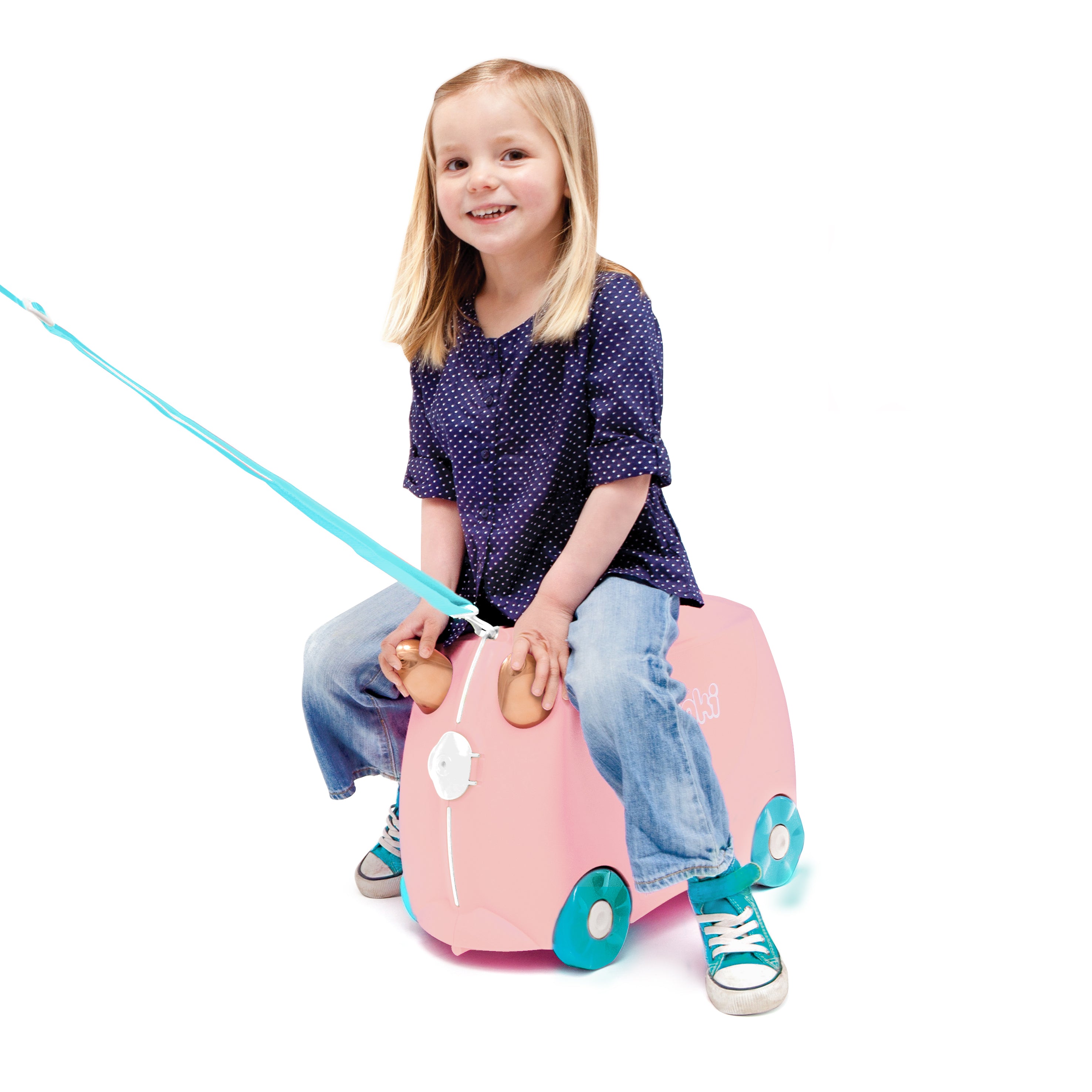 Trunki Ride On Luggage Flossi Flamingo