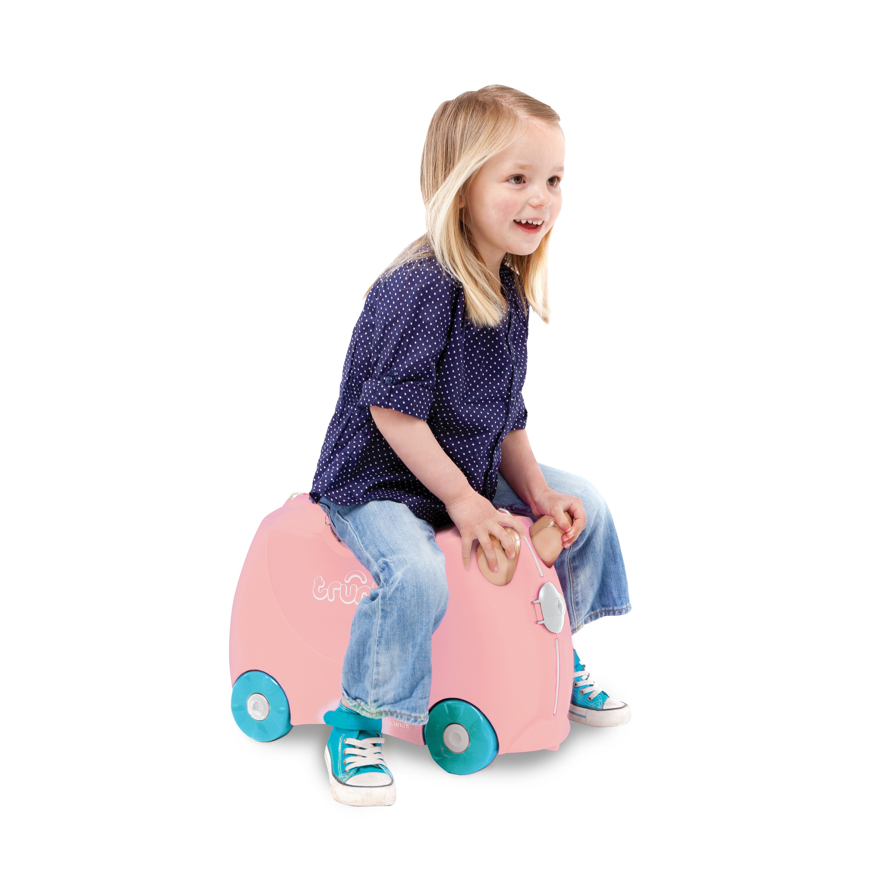 Trunki Ride On Luggage Flossi Flamingo