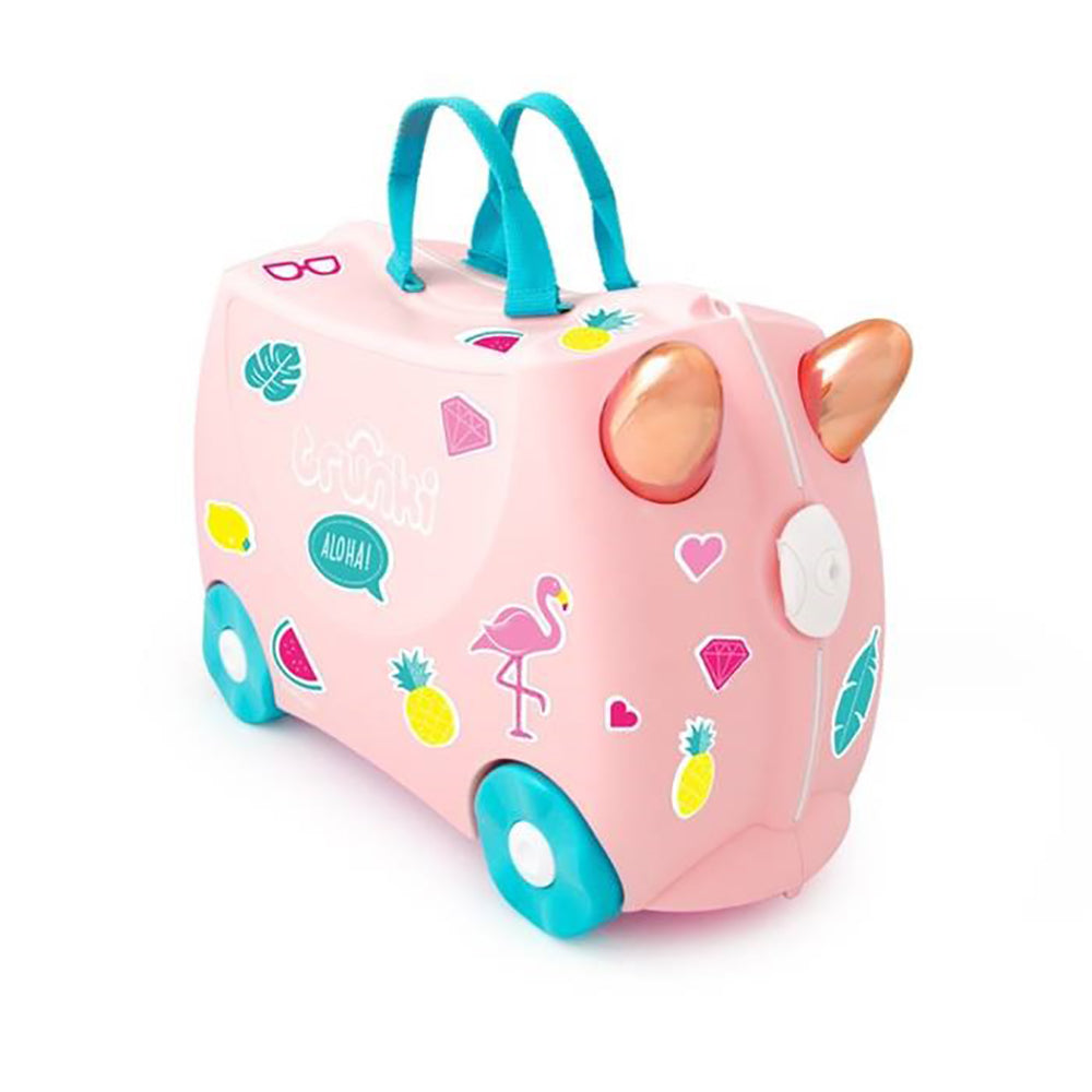 Trunki Ride On Luggage Flossi Flamingo