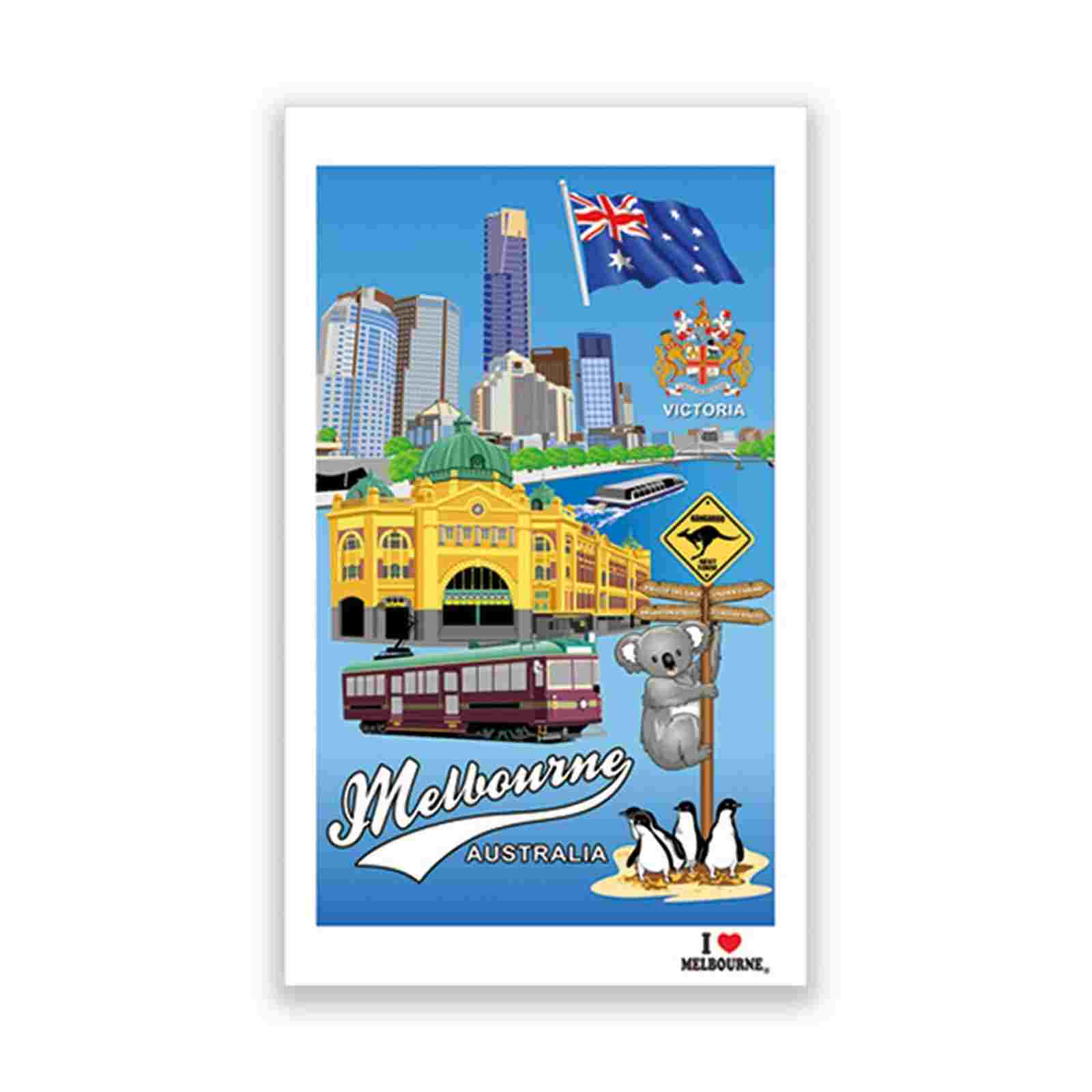 Tea-Towel-Melbourne-Victoria-Crest