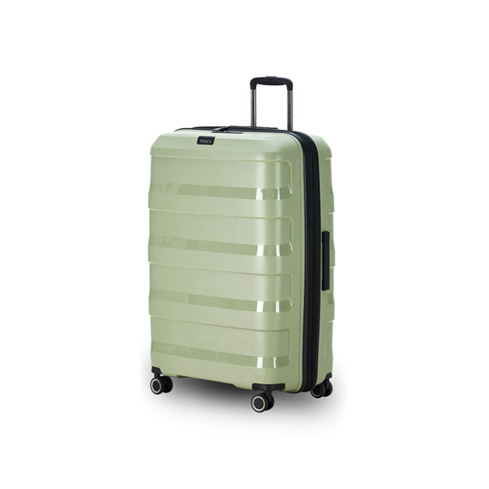 Tosca-Comet-4-Wheel-78cm-Large-Suitcase-Sage-Green-Side