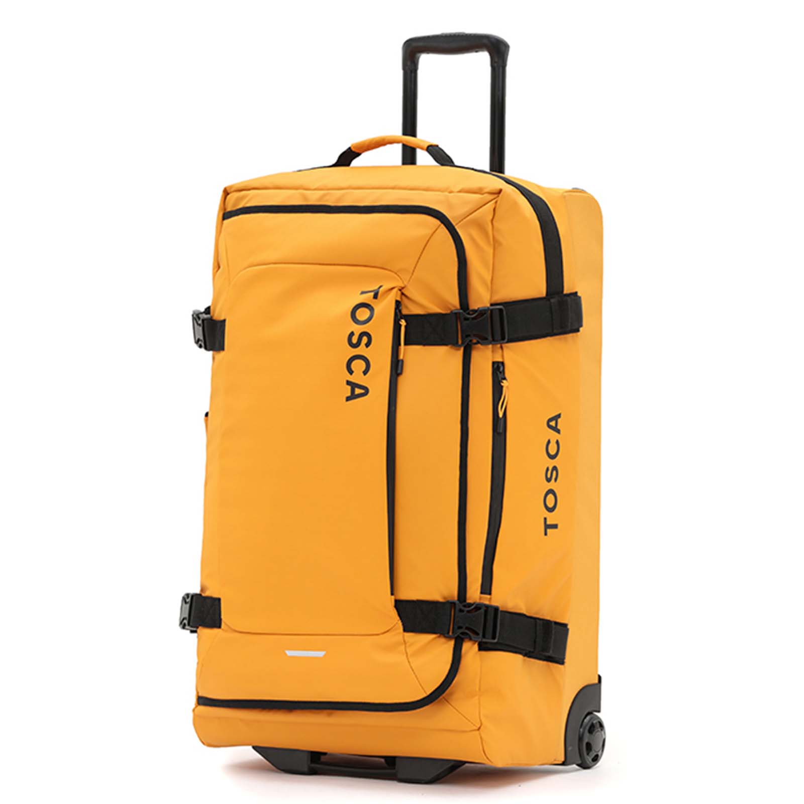 Tosca-Delta-Large-Wheeled-Duffel-Bag-Yellow-Front-Side-Corner