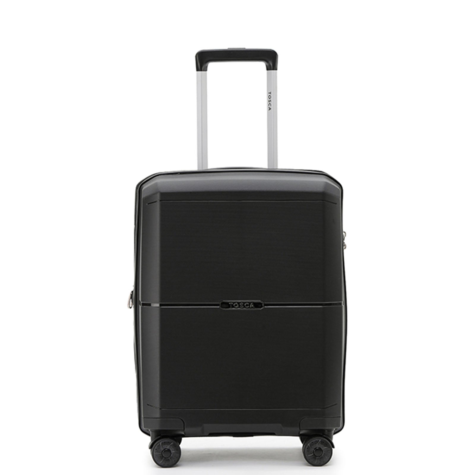 Tosca-Globetrotter-20-Inch-Carry-On-Suitcase-Black-Front