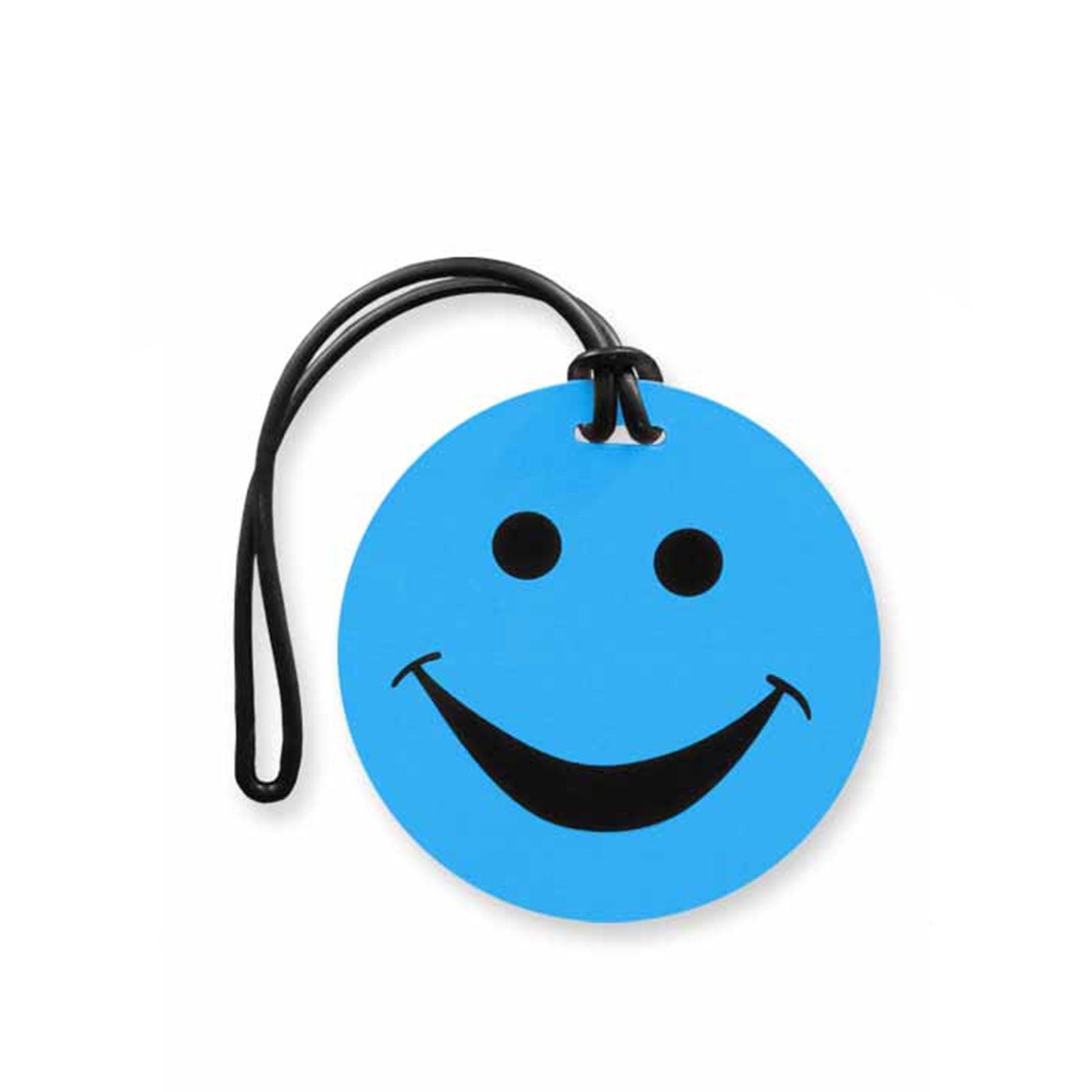 Tosca-Happy-Face-Luggage-Tag-Blue