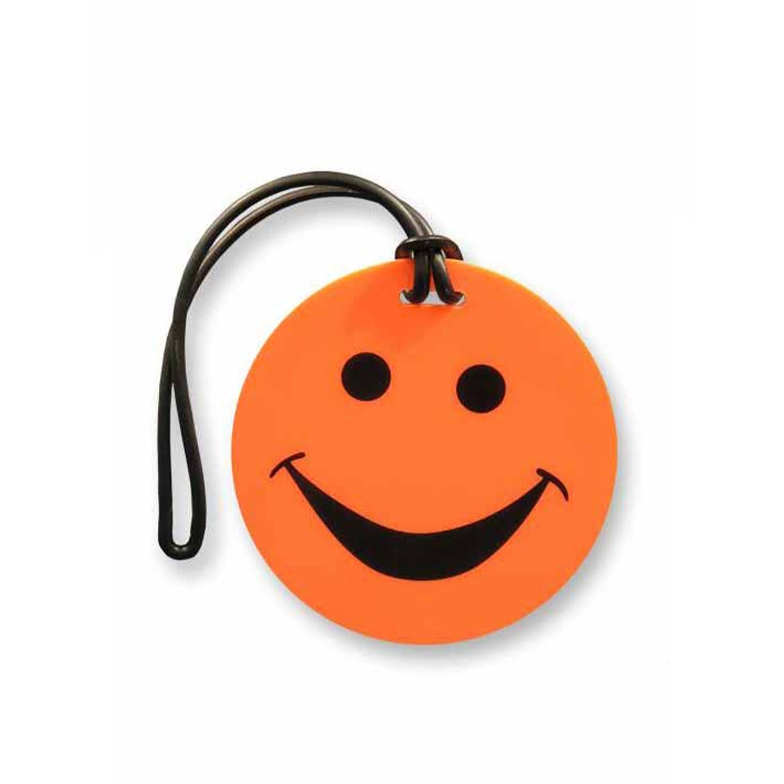 Tosca-Happy-Face-Luggage-Tag-Orange