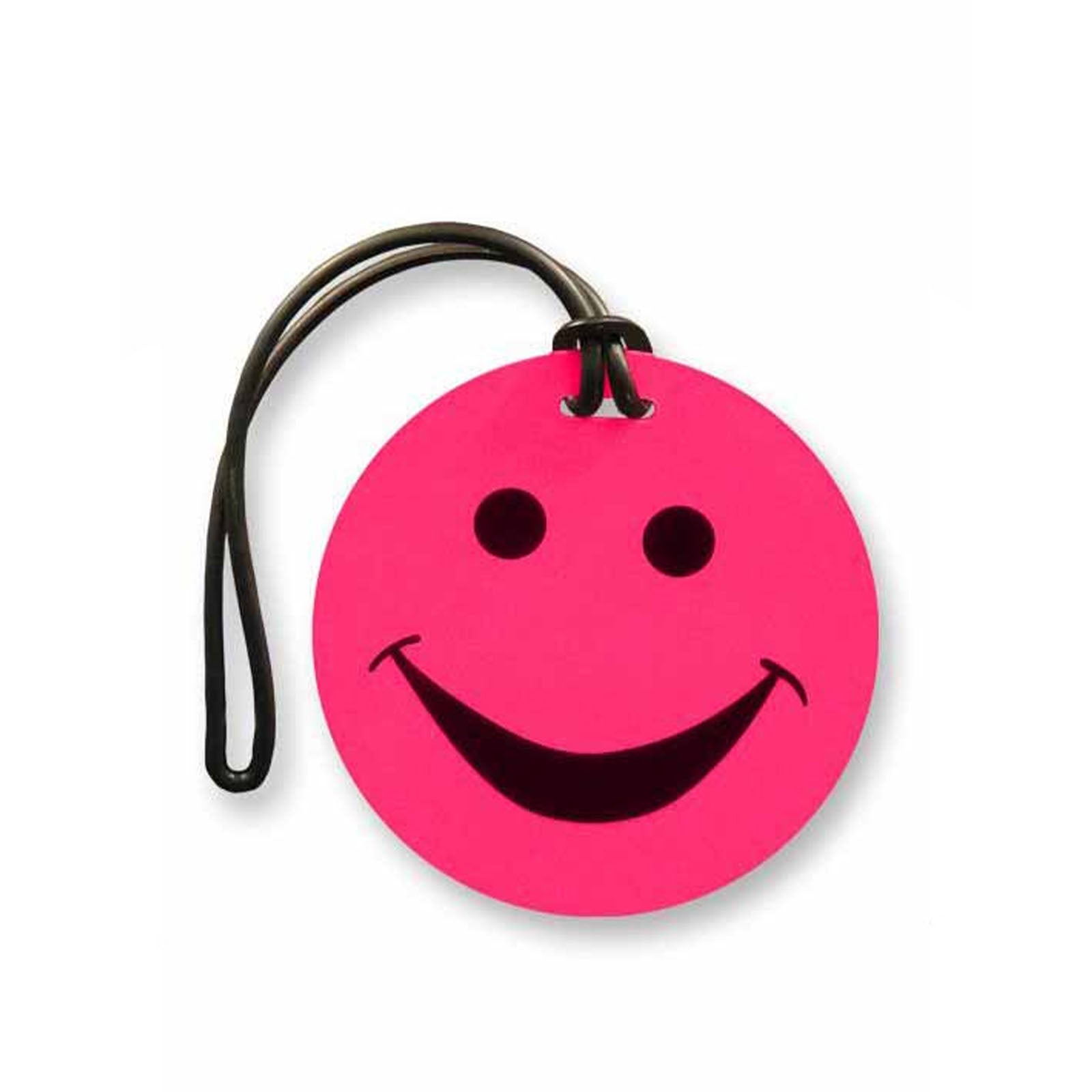 Tosca-Happy-Face-Luggage-Tag-Pink