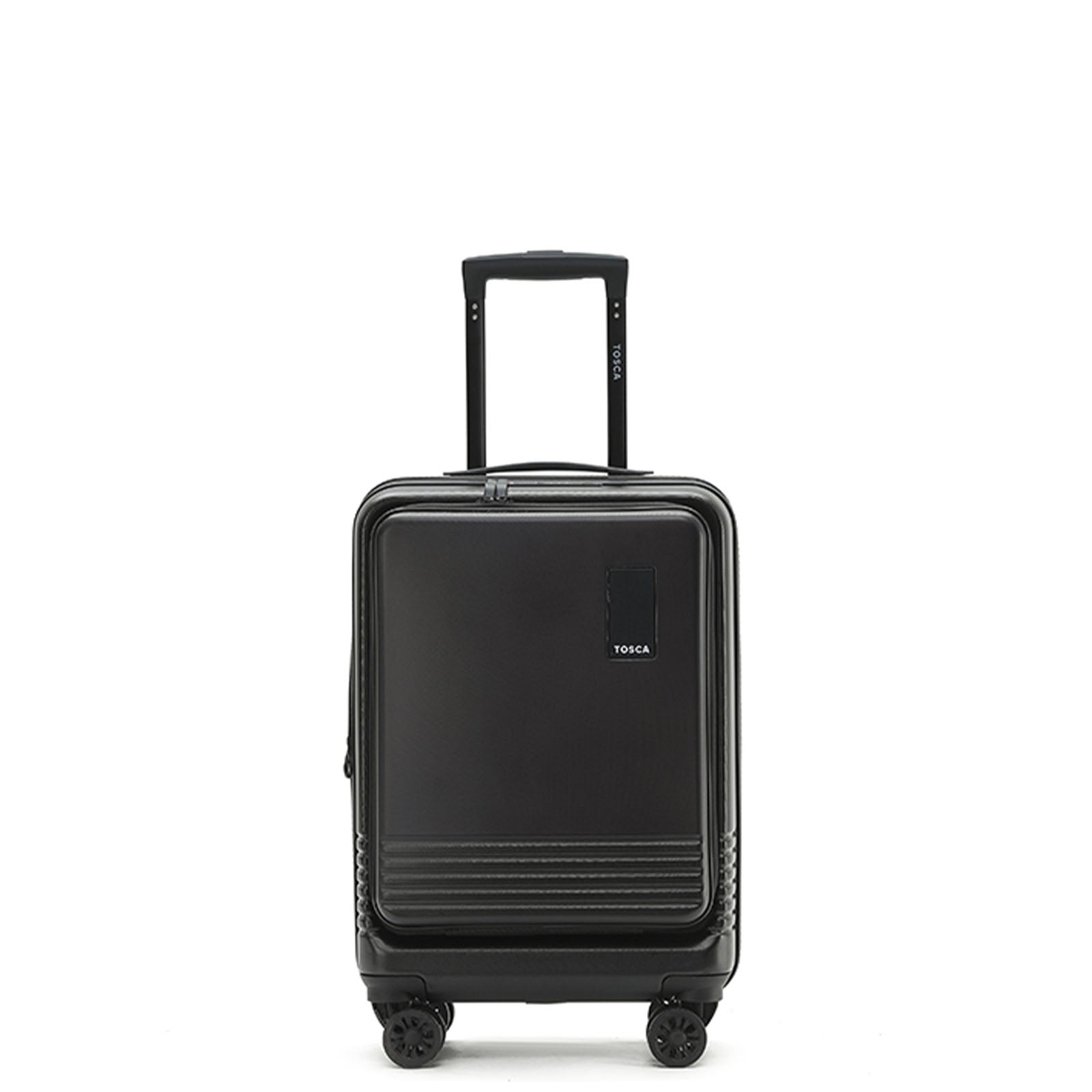 Tosca-Horizon-20-Inch-Carry-On-Suitcase-Black-Front