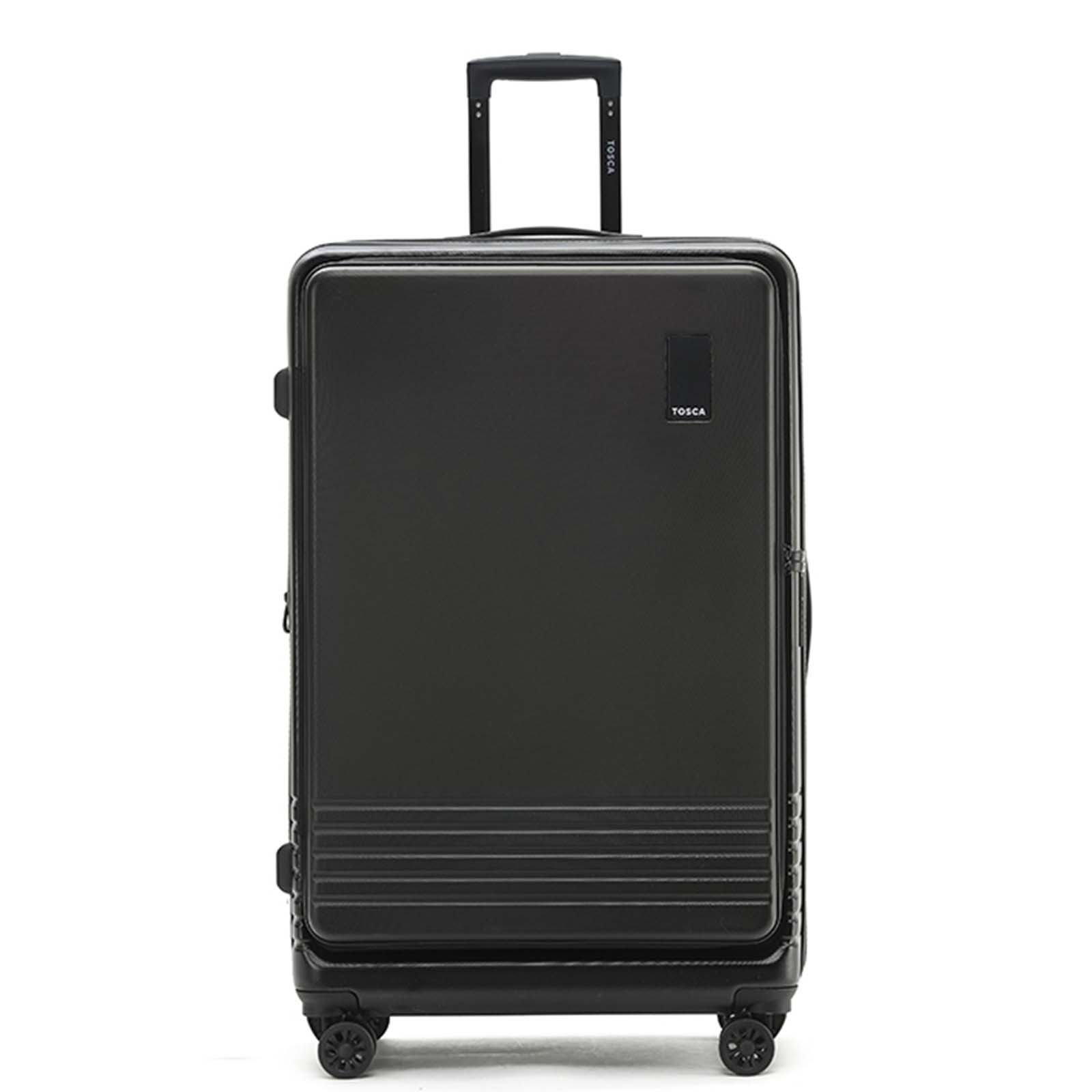 Tosca-Horizon-31-Inch-Large-Suitcase-Black-Front