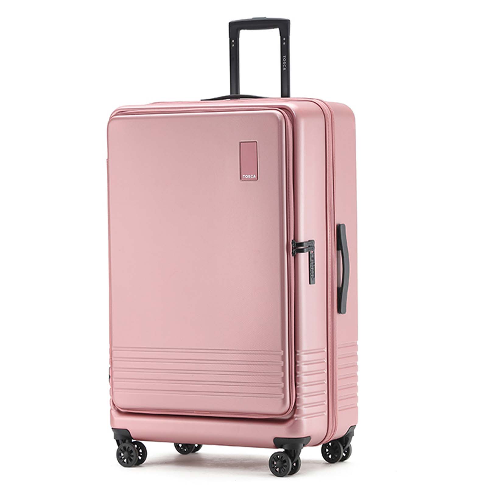 Tosca-Horizon-31-Inch-Large-Suitcase-Rose-Front-Side