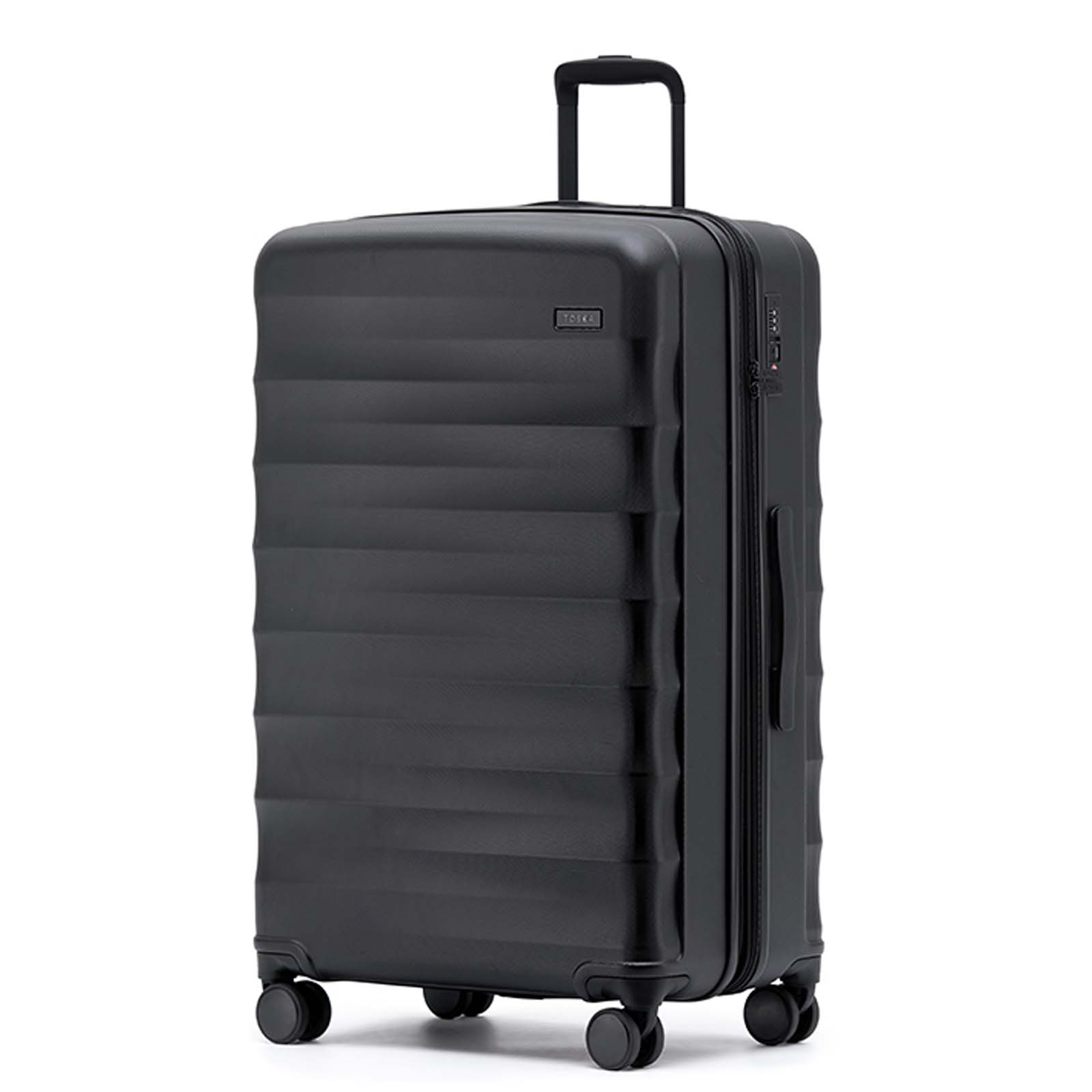 Tosca-Interstellar-4W-79cm-Large-Suitcase-Black-Front-Angle