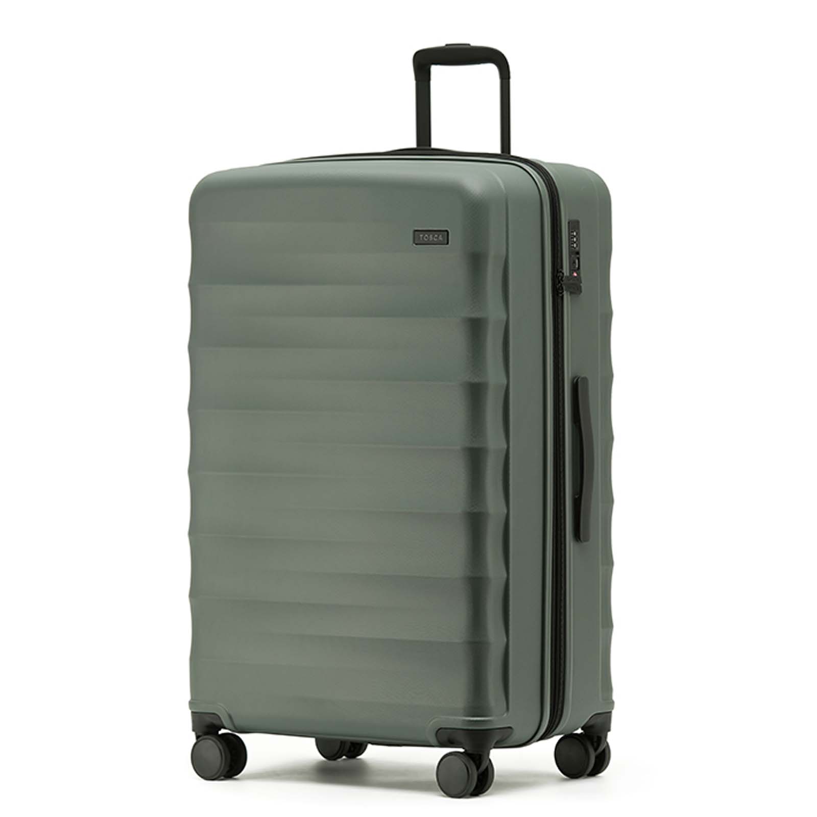 Tosca-Interstellar-4W-79cm-Large-Suitcase-Moss-Front-Angle