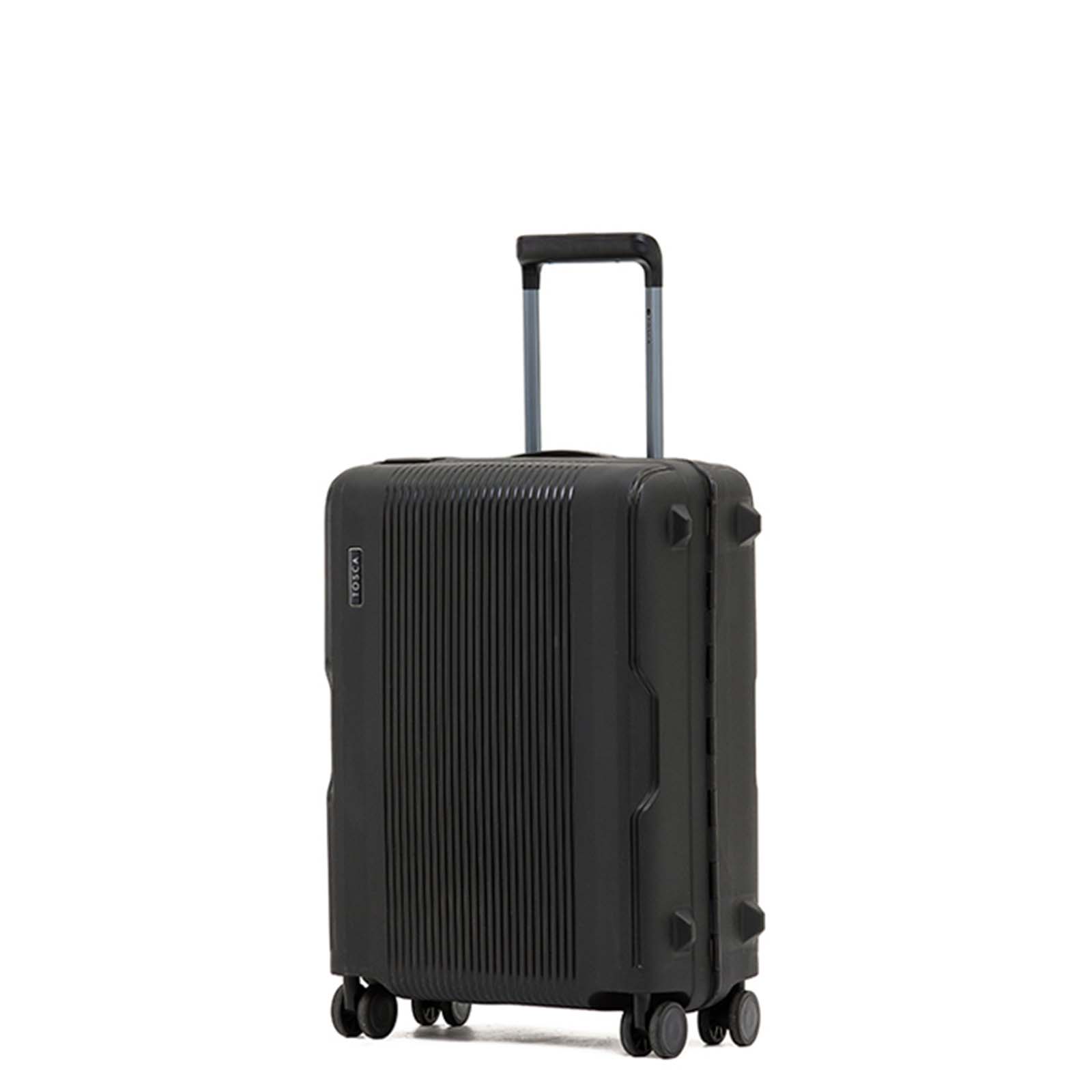 Tosca-Knox-4-Wheel-55cm-Carry-On-Suitcase-Black-Angle