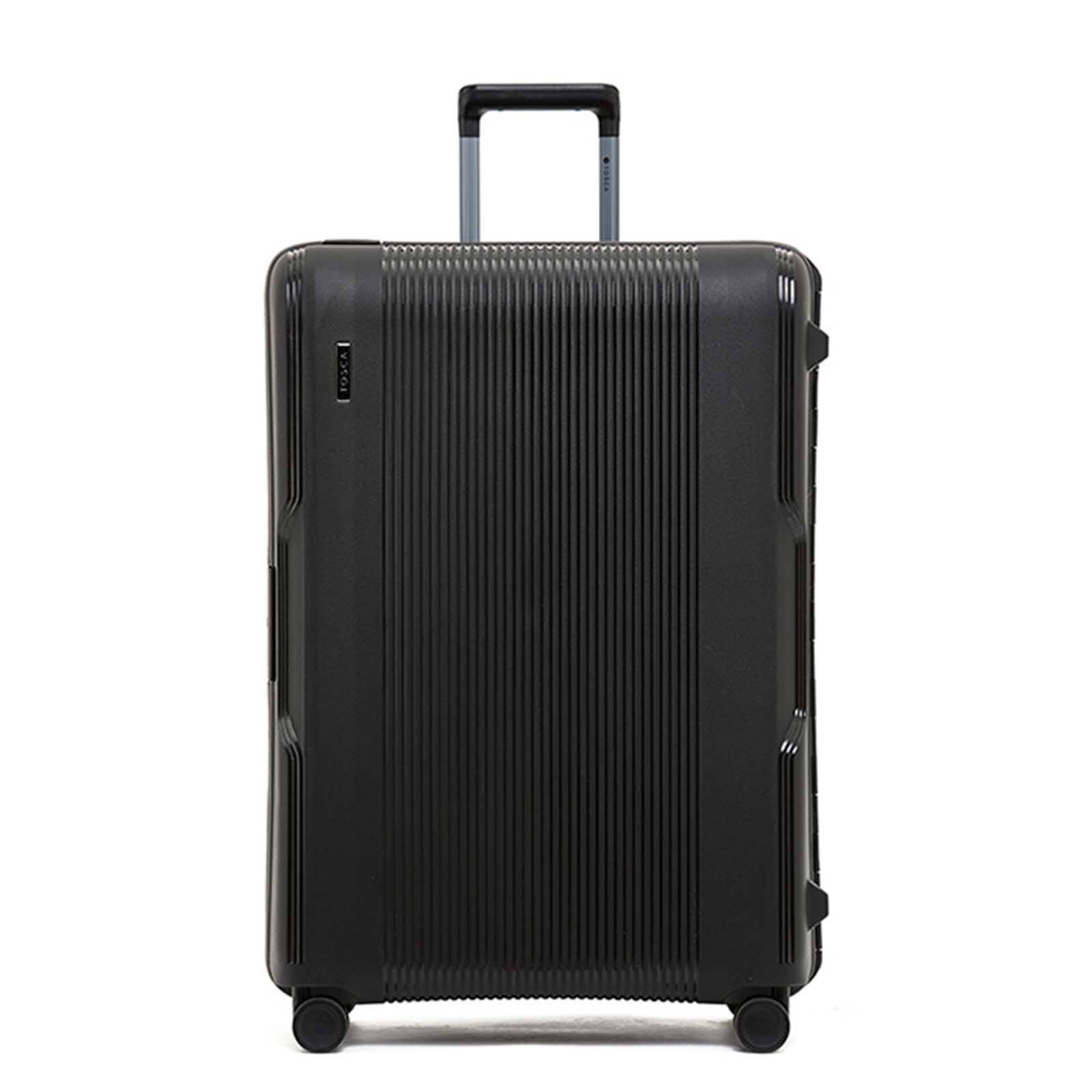 Tosca-Knox-4-Wheel-77cm-Large-Suitcase-Black-Front