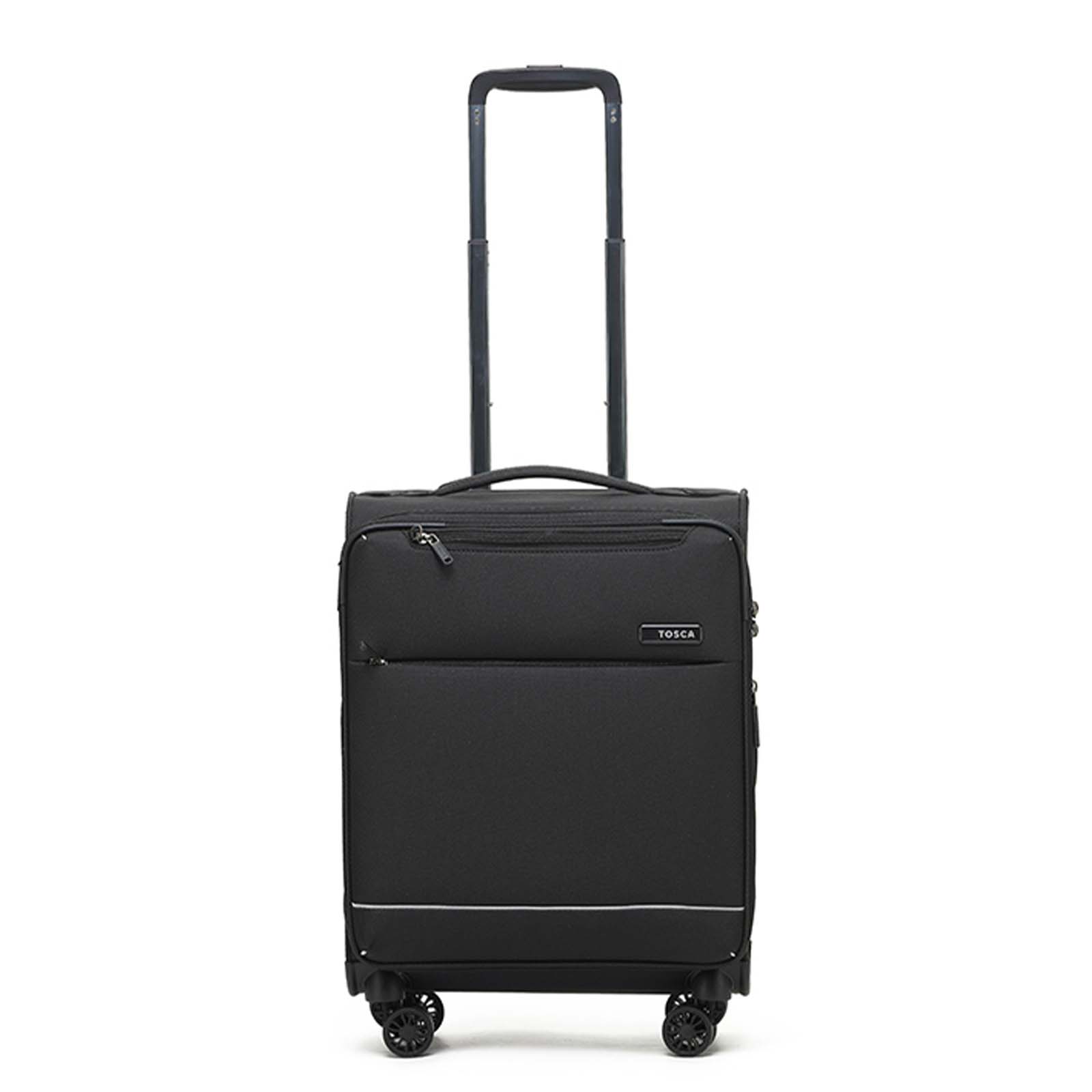 Tosca-So-Lite-4w-54cm-Carry-On-Suitcase-Black-Front