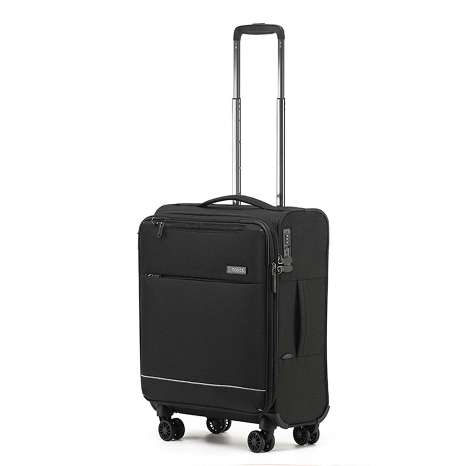 Tosca-So-Lite-4w-54cm-Carry-On-Suitcase-Black-Side