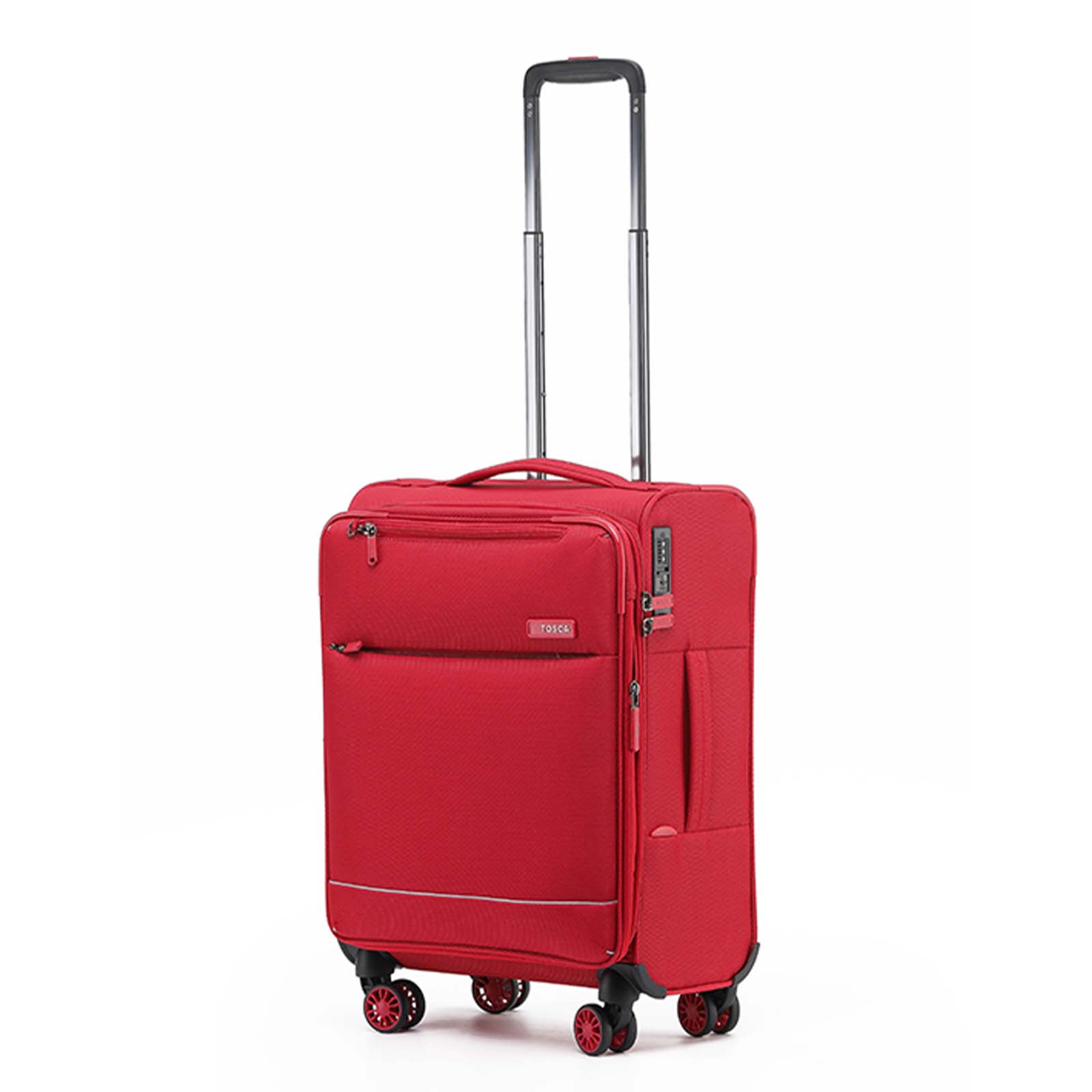 Tosca-So-Lite-4w-54cm-Carry-On-Suitcase-Red-Side