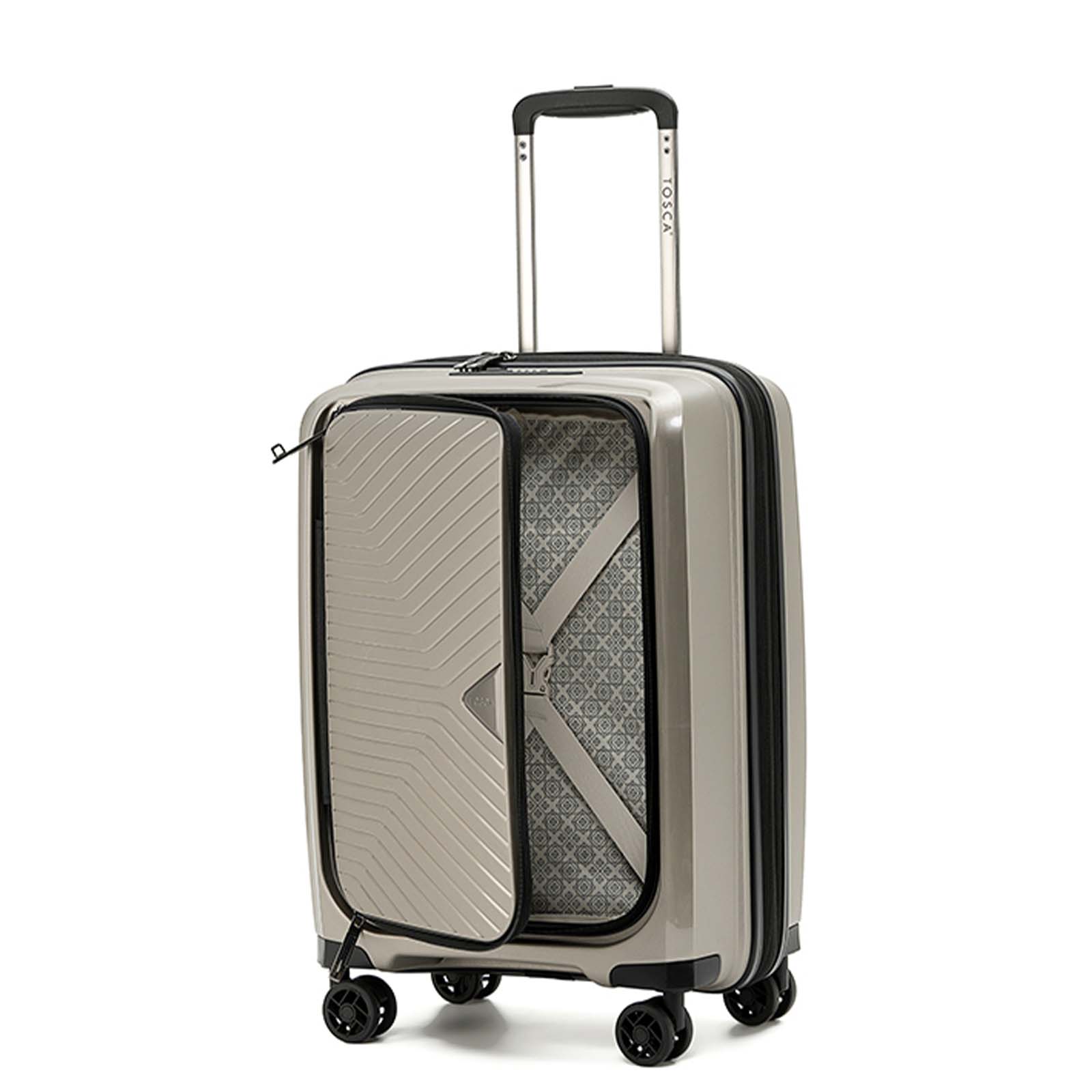 Tosca-Space-X-20-Inch-Carry-On-Suitcase-Champagne-Slight