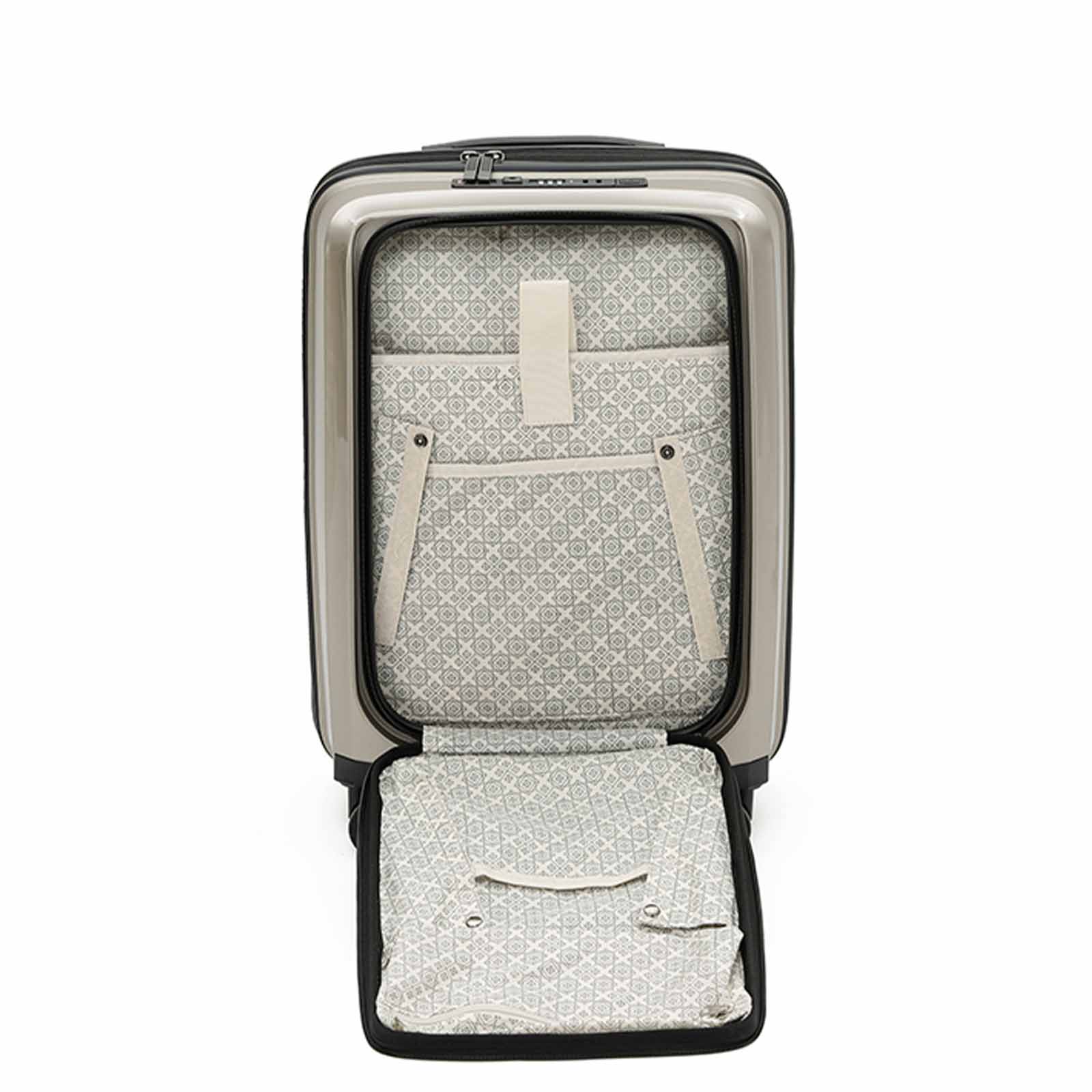 Tosca-Space-X-20-Inch-Laptop-Suitcase-Champagne-Front-Open