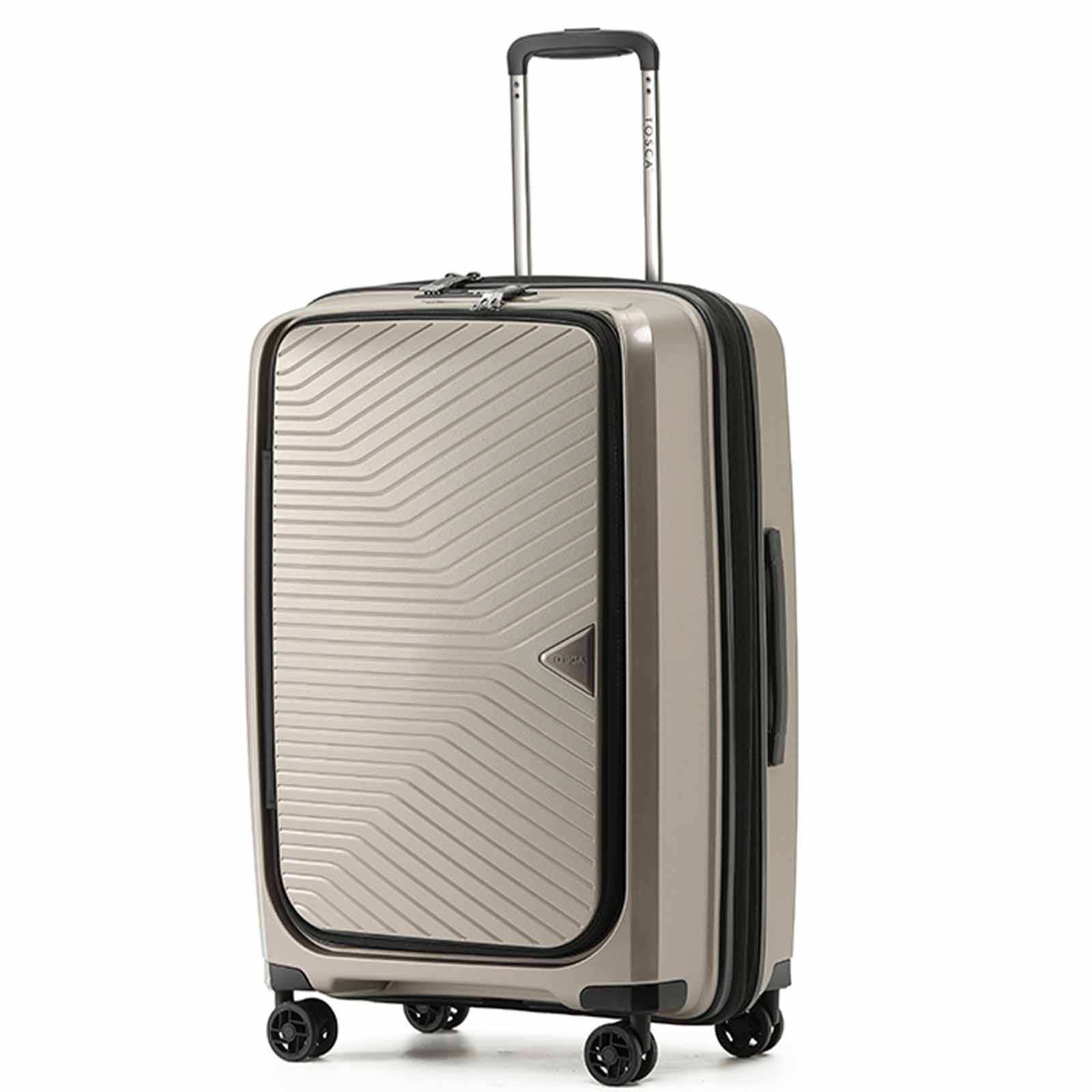 Tosca-Space-X-25-Inch-Medium-Suitcase-Champagne-Side