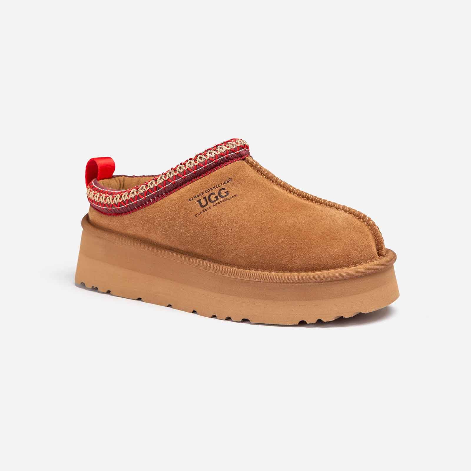 Ugg-Slipper-Ladies-Platform-Sydney-Chestnut-Red-Front