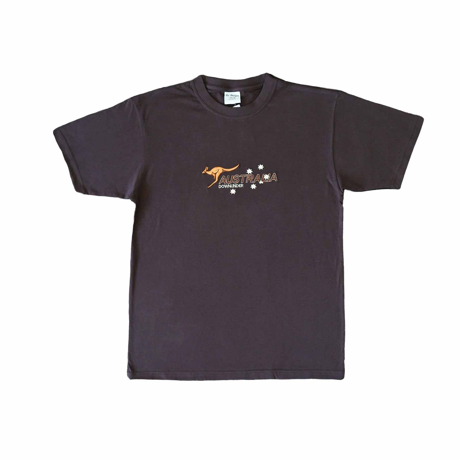 Unisex T-Shirt Kangaroo AUS Down Under Brown XS