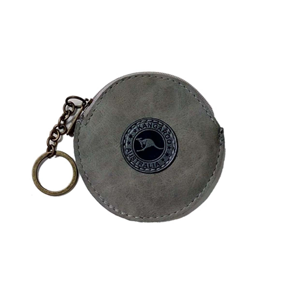 Round keychain coin cheap purse