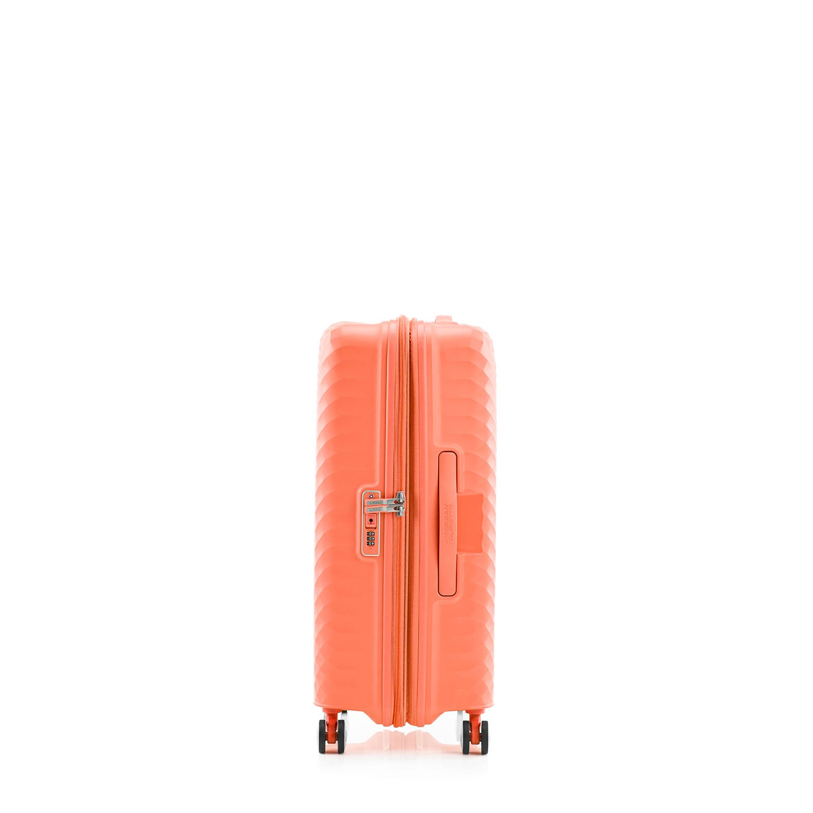 American-Tourister-Squasem-66cm-Suitcase-Bright-Coral-Side-Handle