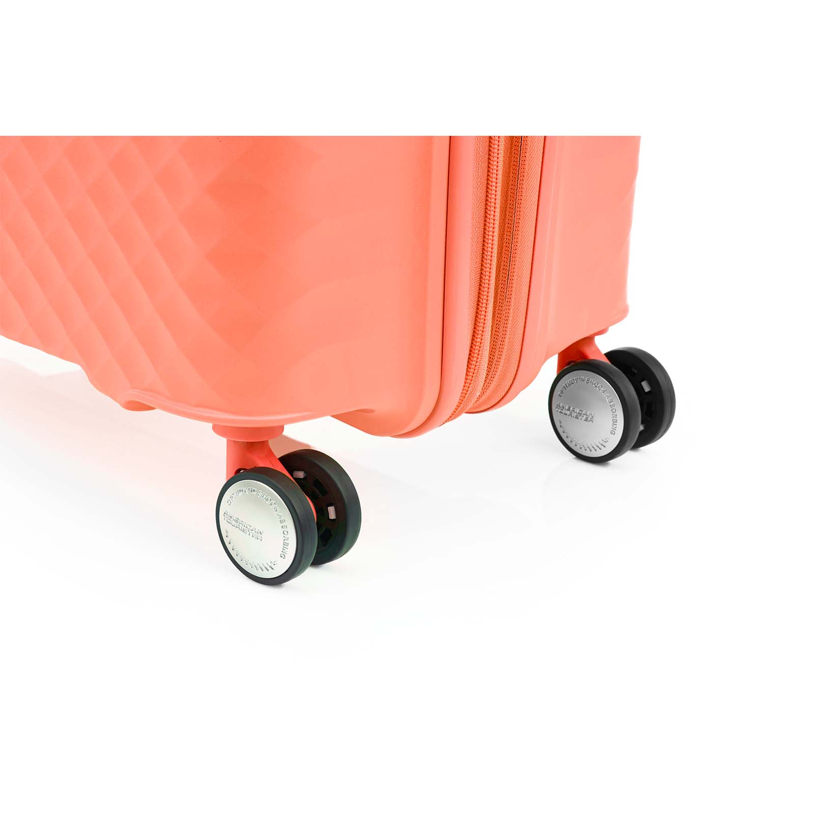 American-Tourister-Squasem-66cm-Suitcase-Bright-Coral-Wheels