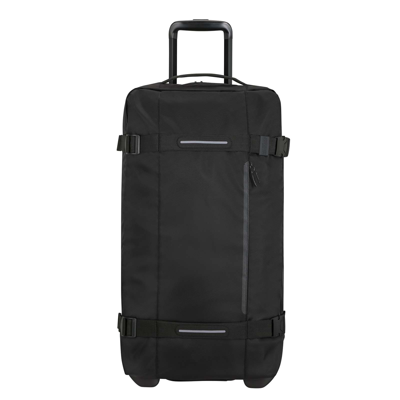 American-Tourister-Urban-Track-68cm-Wheeled-Duffel-Asphalt-Black-Front