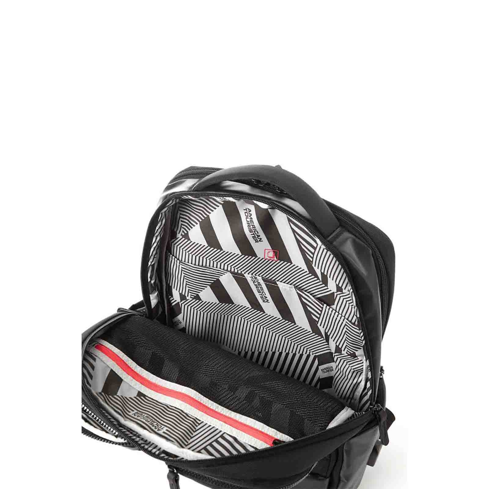 American-Tourister-Zork-15-Inch-Laptop-Backpack-Black-Open