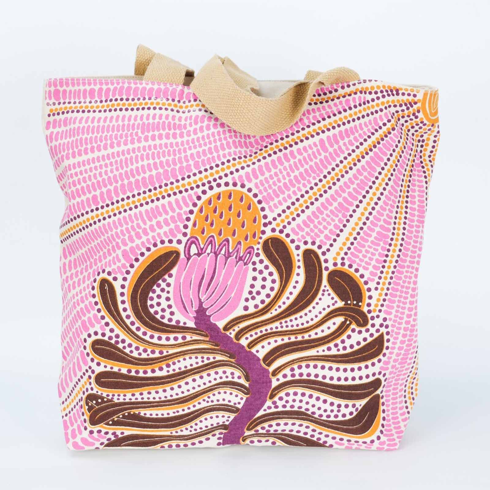 Cotton-Canvas-Shopping-Bag-Banksia-43x37cm-1