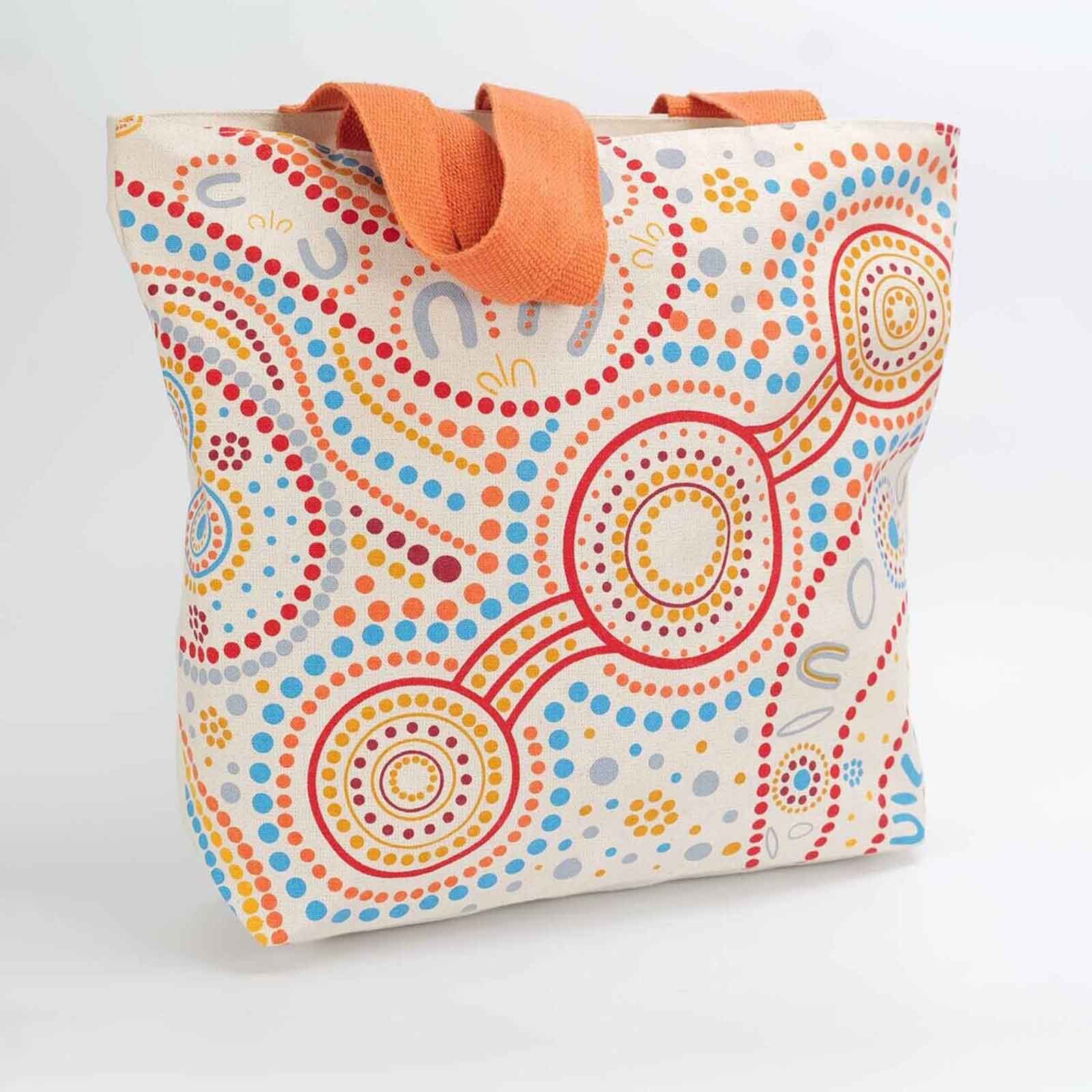 Cotton-Canvas Shopping Bag Stronger Together 39x50cm