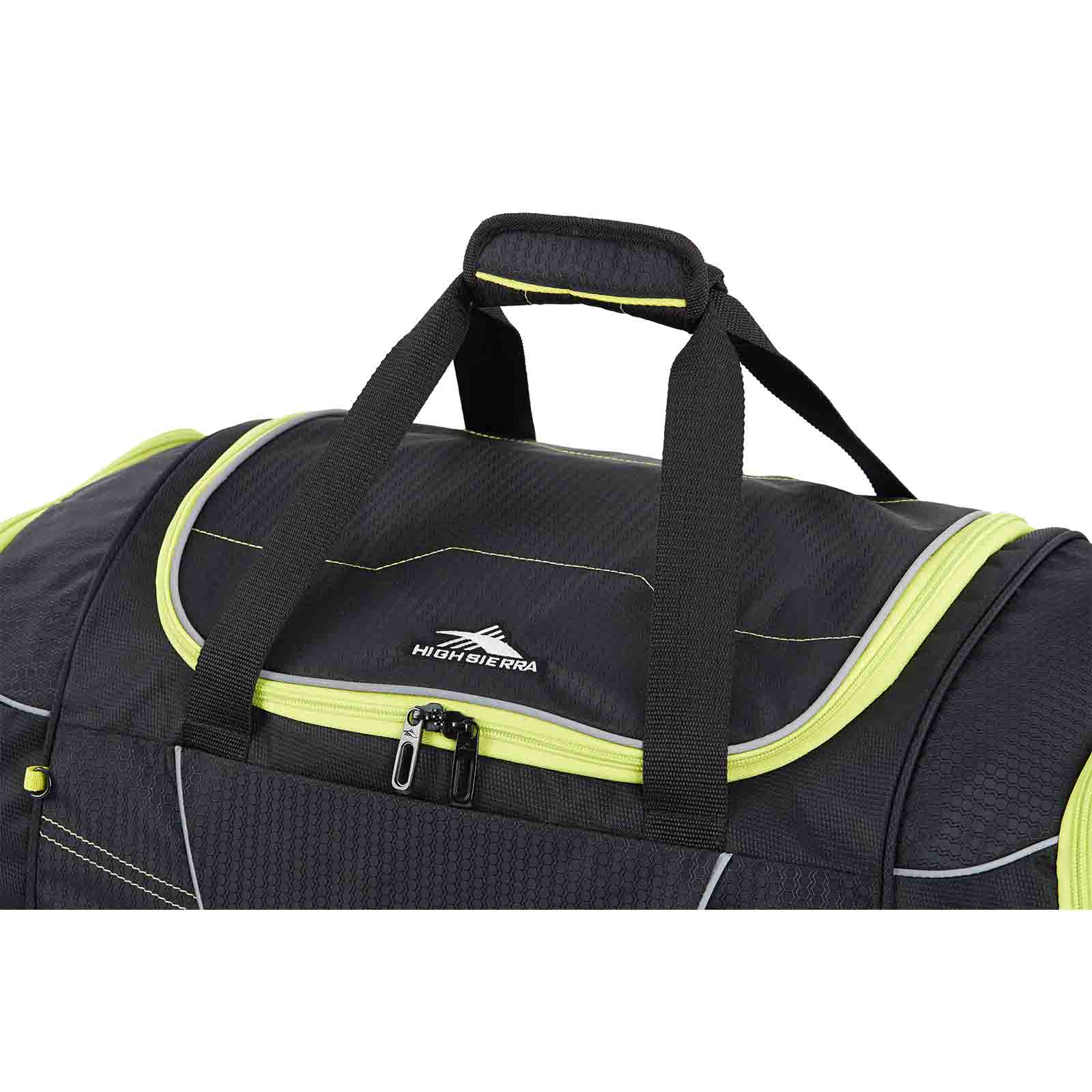 High-Sierra-Ultimate-Access-3-66cm-Wheeled-Duffel-Black-Lime-Handles