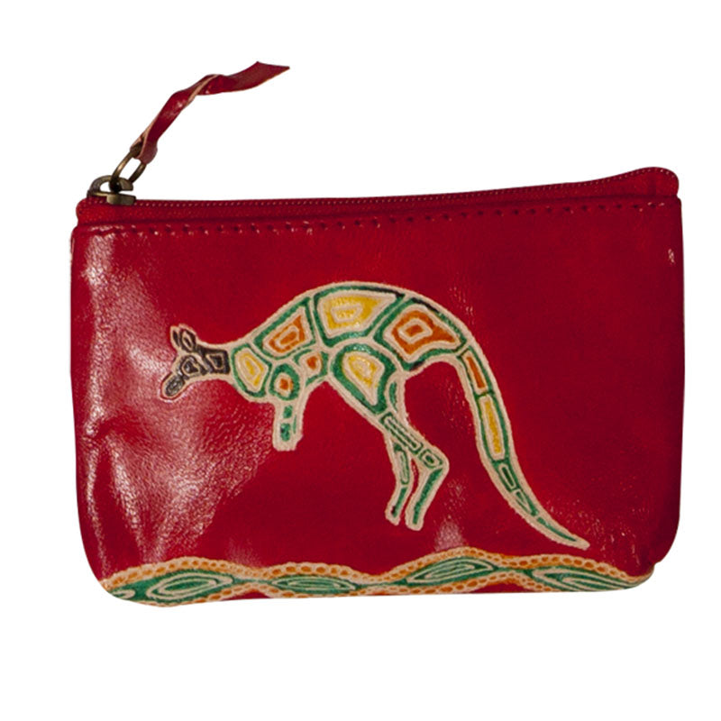 Leather Purse 11x7.5cm River Kangaroo