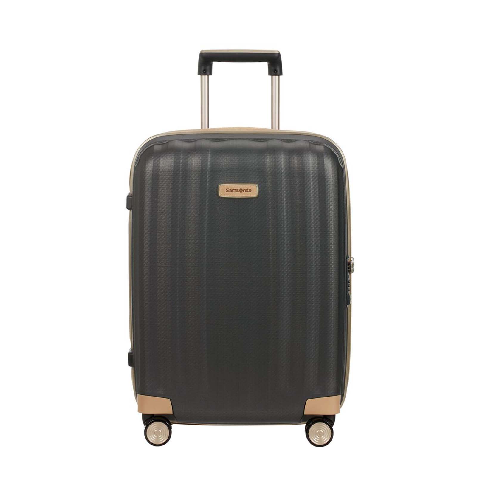 Samsonite-Lite-Cube-Prime-55cm-Suitcase-Graphite-Front