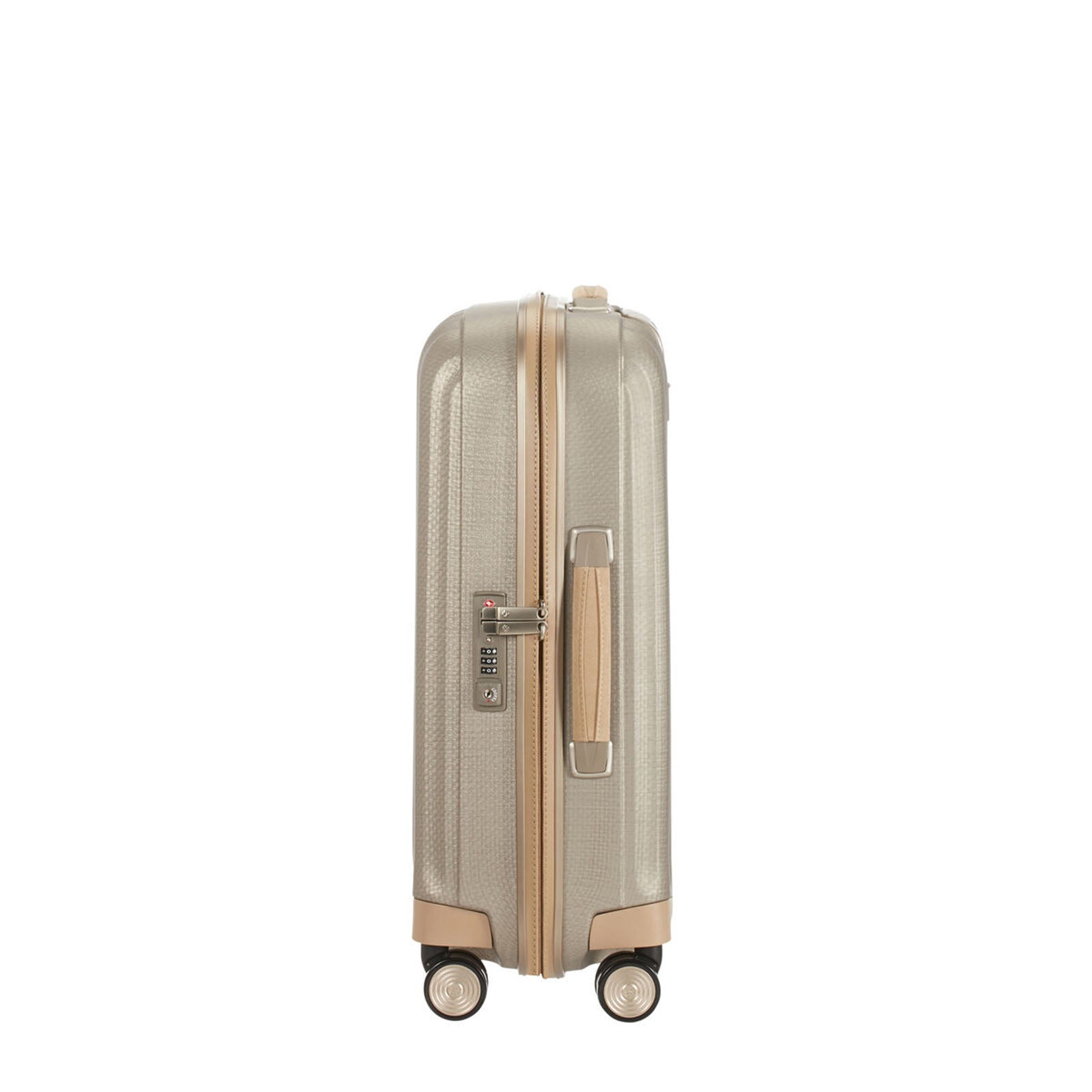 Samsonite-Lite-Cube-Prime-55cm-Suitcase-Ivory-Gold-Handle