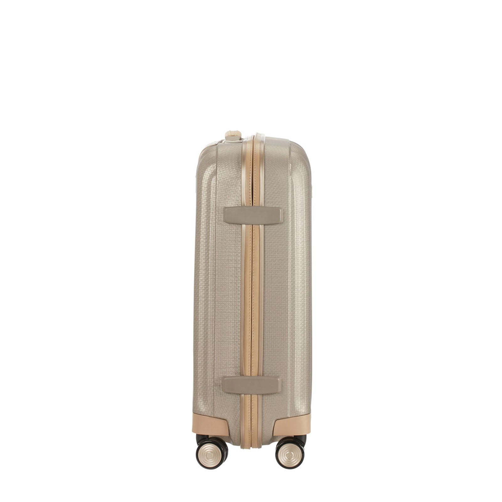 Samsonite-Lite-Cube-Prime-55cm-Suitcase-Ivory-Gold-Side