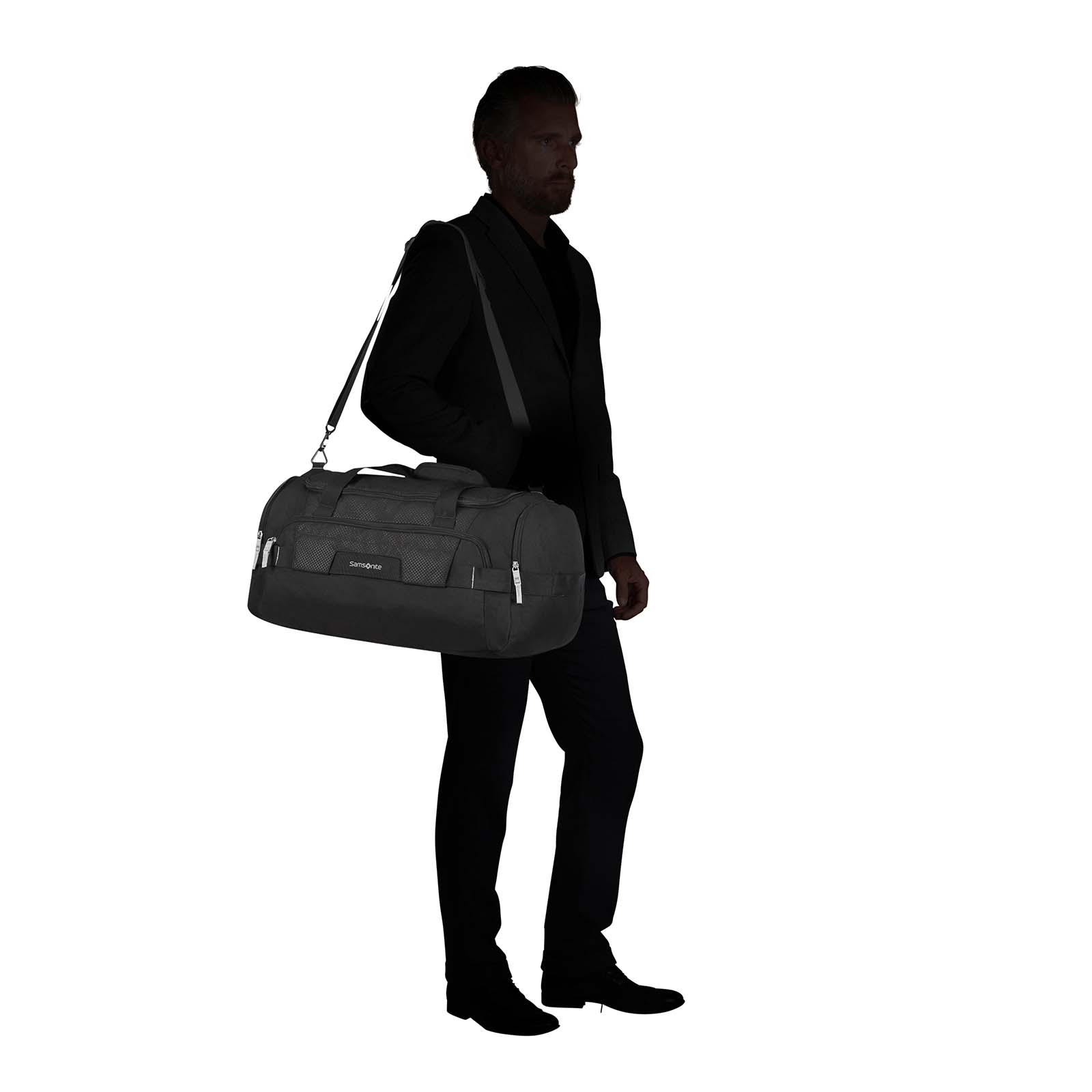 Samsonite-Sonora-55cm-Carry-On-Duffel-Black-Silhouette